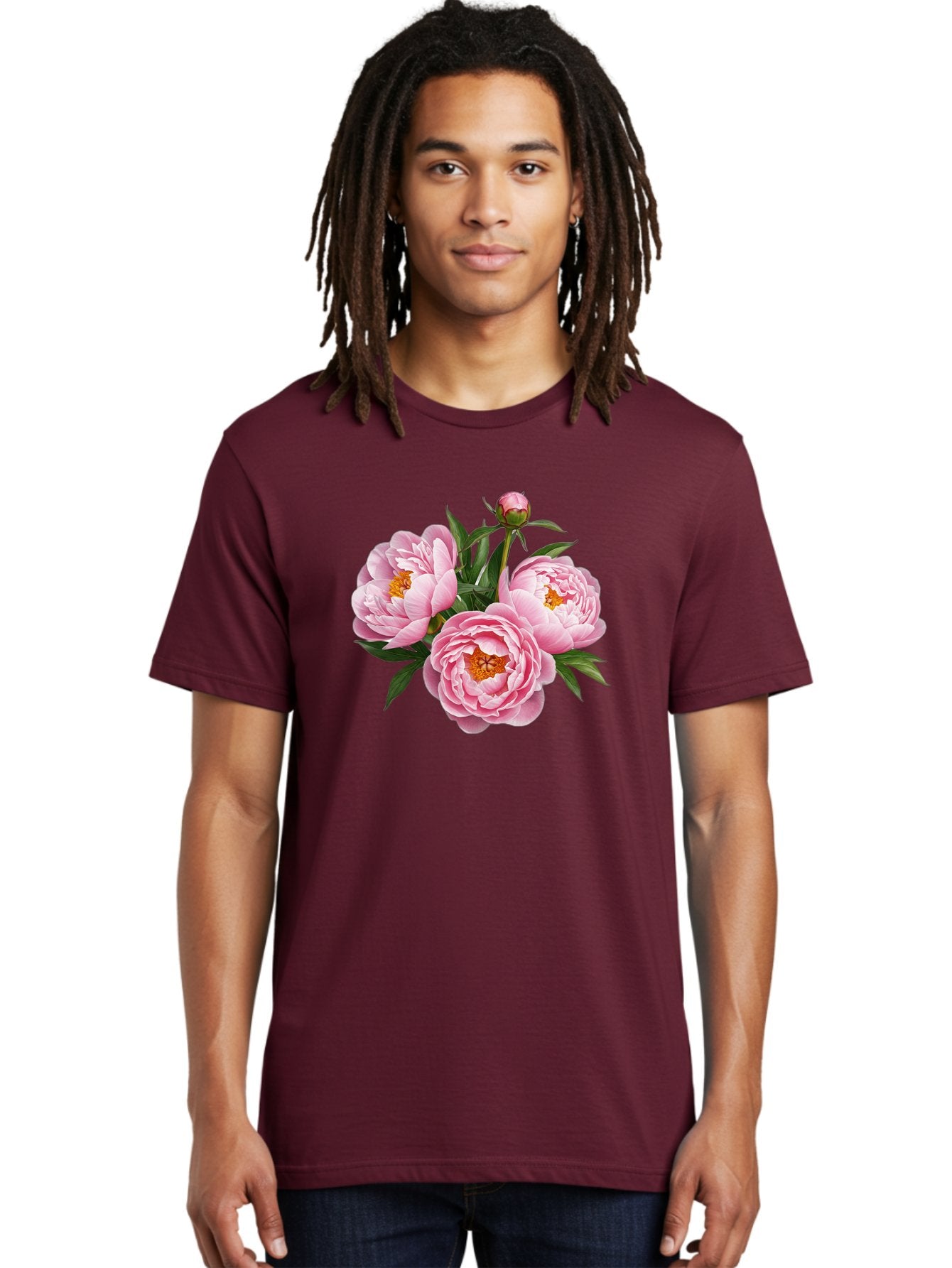 Pink-Peonies-5 Men'S Graphic Tee, 100% Cotton, Comfortable Casual Summer Wear, Machine Washable, Vintage Camera, Old Camera, Antique Camera, Black Camera, Classic Photography, Photography Equipment, Nostalgic Device, Film Camera, Camera Art Bal139 23