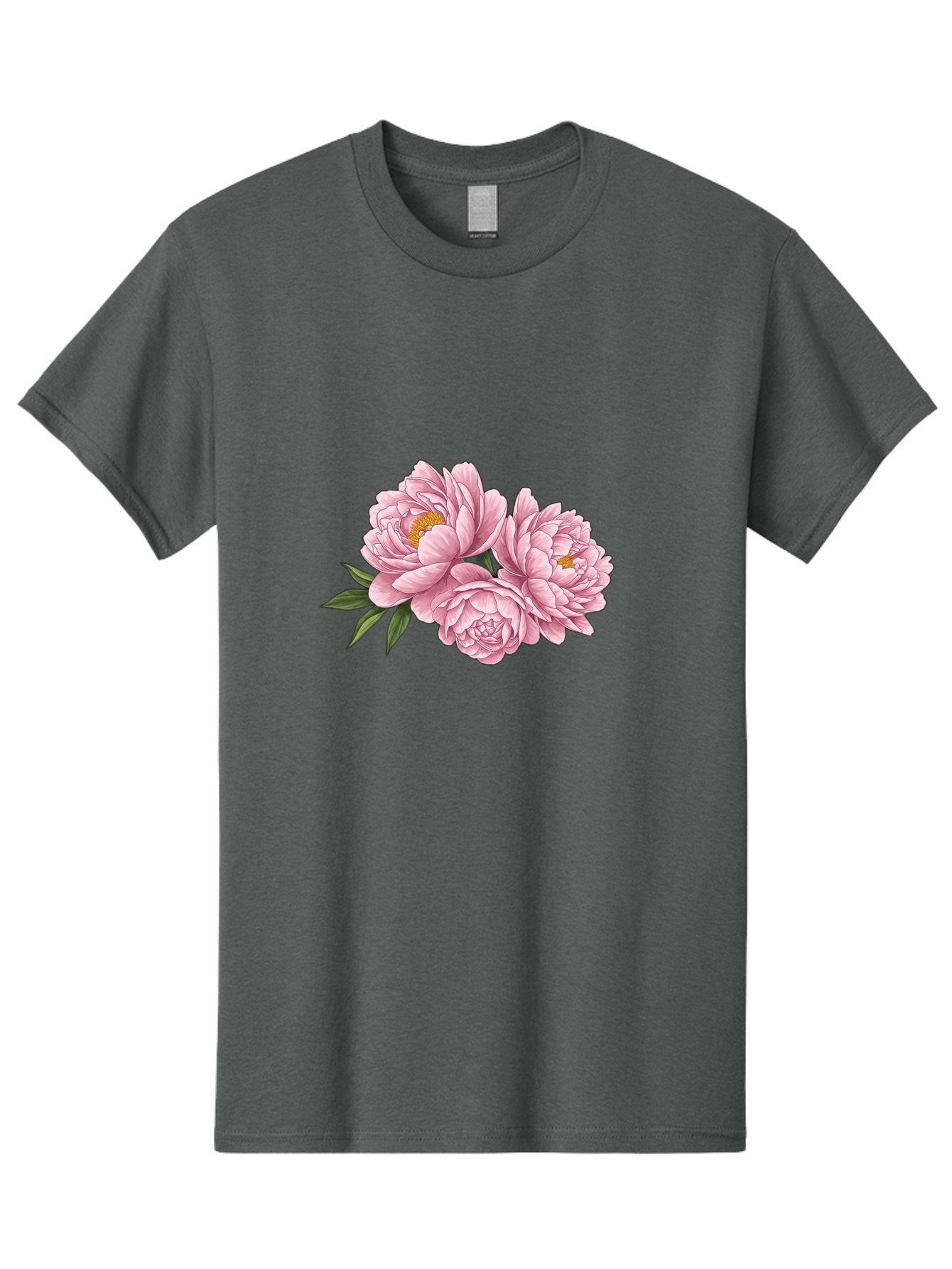 Pink-Peonies-6 Men'S Graphic Tee, 100% Cotton, Comfortable Casual Summer Wear, Machine Washable, Vintage Camera, Old Camera, Antique Camera, Black Camera, Classic Photography, Photography Equipment, Nostalgic Device, Film Camera, Camera Art Bal140 10