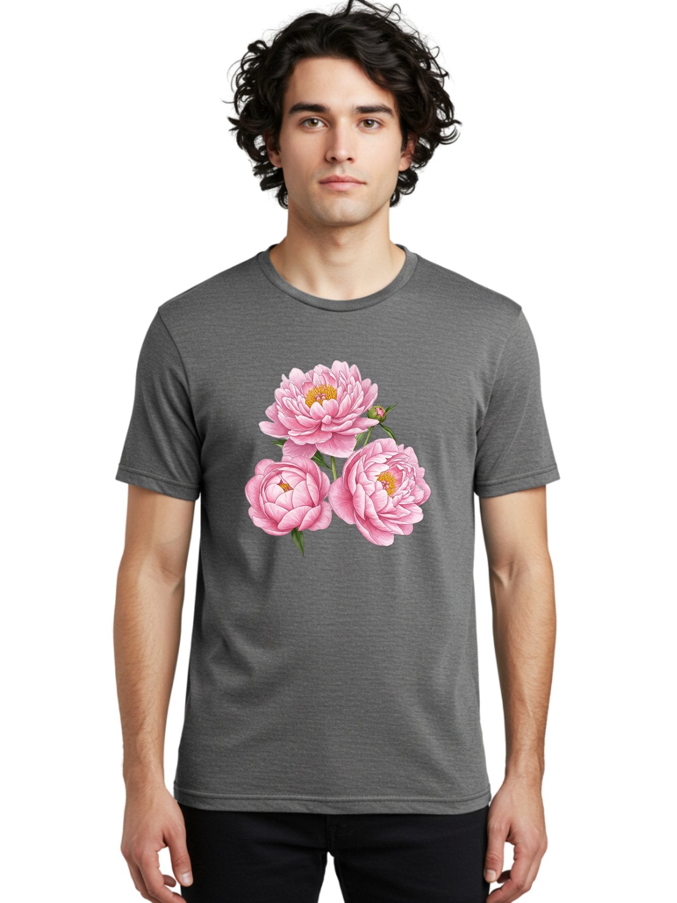 Pink-Peonies Men'S Graphic Tee, 100% Cotton, Comfortable Casual Summer Wear, Machine Washable, Vintage Camera, Old Camera, Antique Camera, Black Camera, Classic Photography, Photography Equipment, Nostalgic Device, Film Camera, Camera Art Bal141 30