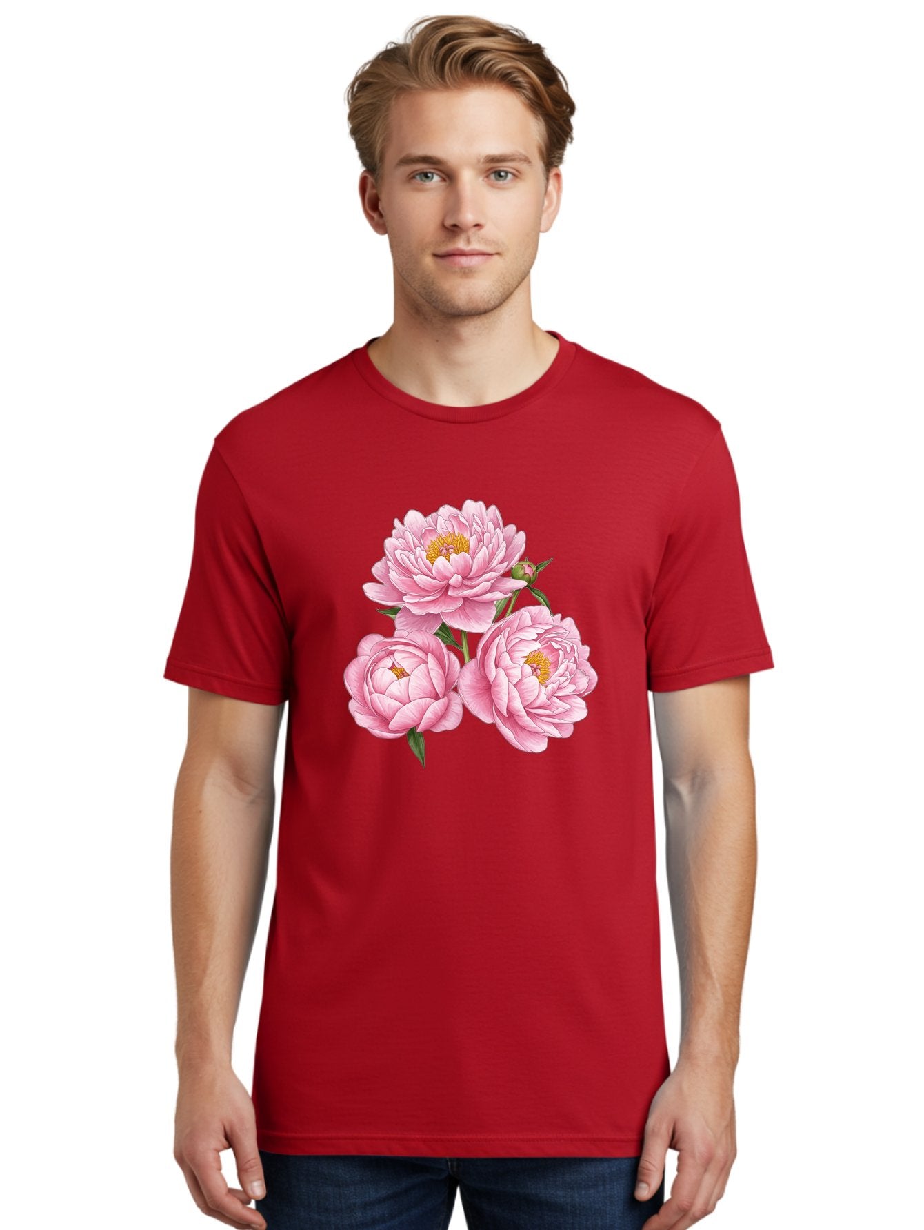 Pink-Peonies Men'S Graphic Tee, 100% Cotton, Comfortable Casual Summer Wear, Machine Washable, Vintage Camera, Old Camera, Antique Camera, Black Camera, Classic Photography, Photography Equipment, Nostalgic Device, Film Camera, Camera Art Bal141 20