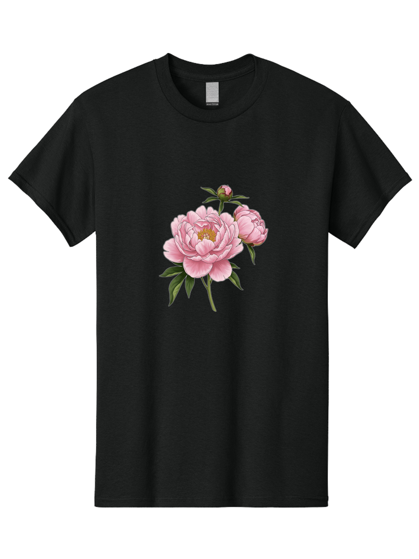 Pink-Peony-Flowers Men'S Graphic Tee, 100% Cotton, Comfortable Casual Summer Wear, Machine Washable, Vintage Camera, Old Camera, Antique Camera, Black Camera, Classic Photography, Photography Equipment, Nostalgic Device, Film Camera, Bal142 3
