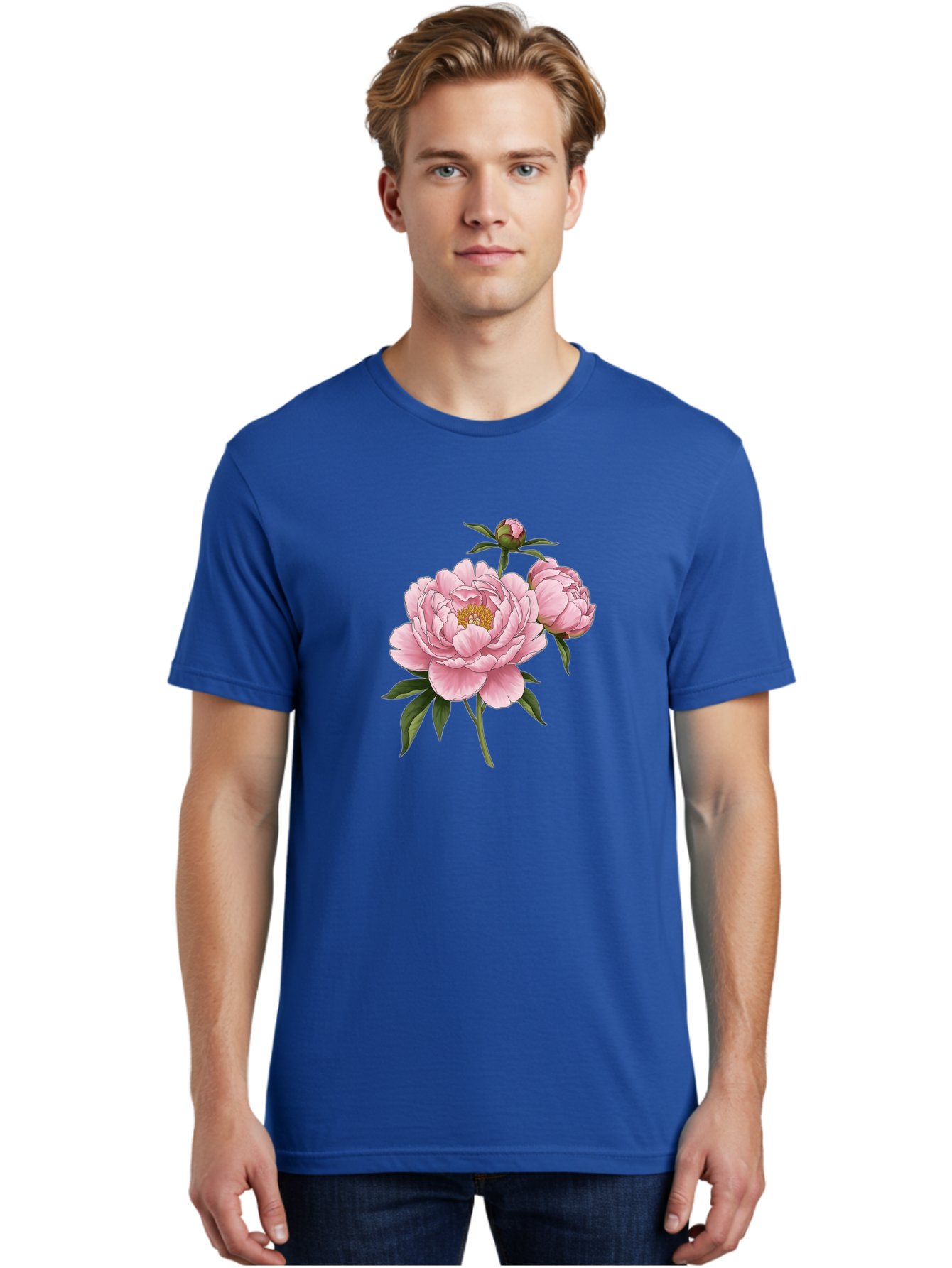 Pink-Peony-Flowers Men'S Graphic Tee, 100% Cotton, Comfortable Casual Summer Wear, Machine Washable, Vintage Camera, Old Camera, Antique Camera, Black Camera, Classic Photography, Photography Equipment, Nostalgic Device, Film Camera, Bal142 16