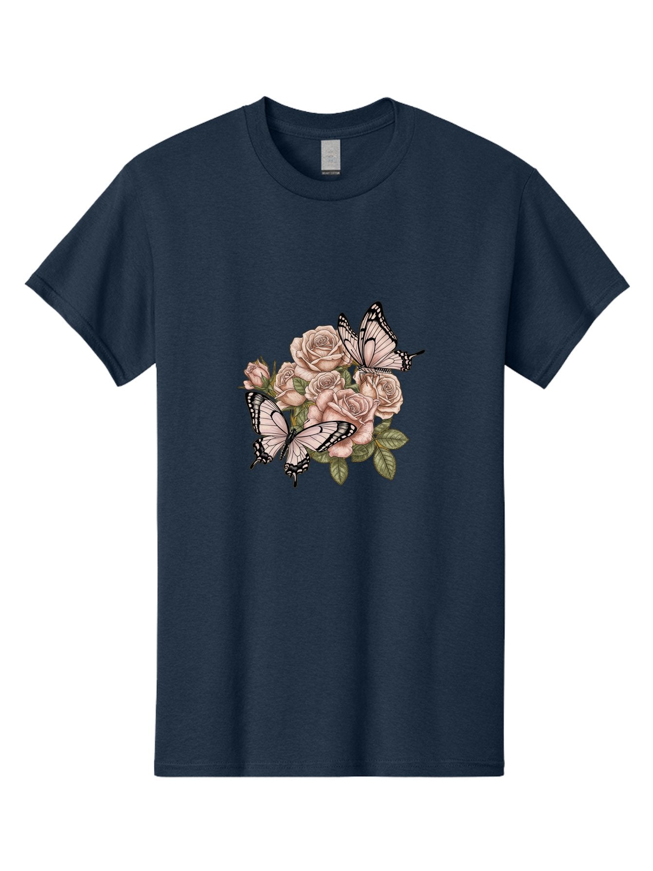 Pink-Roses-And-Butterflies Men'S Graphic Tee, 100% Cotton, Comfortable Casual Summer Wear, Machine Washable, Vintage Camera, Old Camera, Antique Camera, Black Camera, Classic Photography, Photography Equipment, Nostalgic Device, Film Camera, Bal145 15