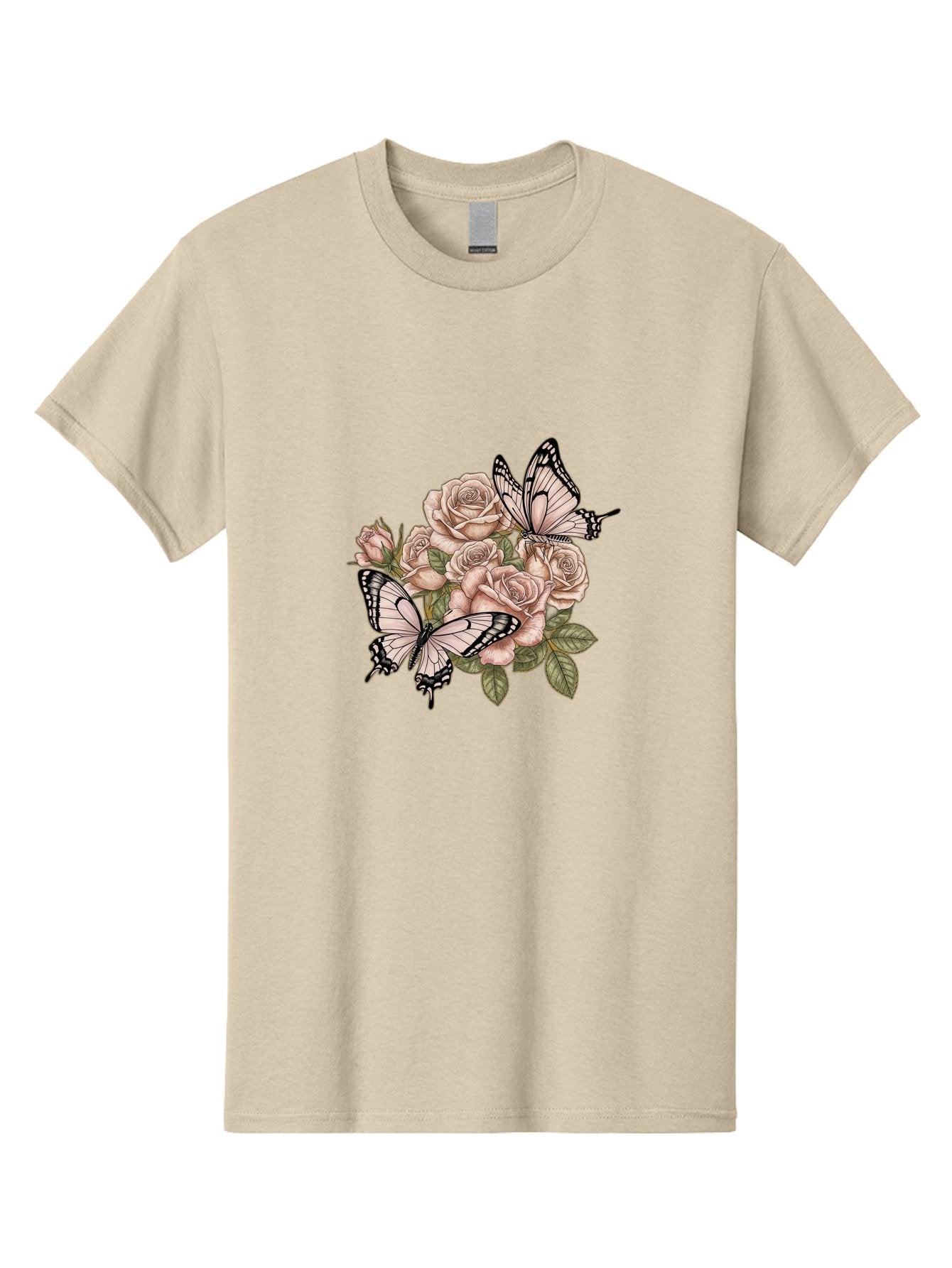 Pink-Roses-And-Butterflies Men'S Graphic Tee, 100% Cotton, Comfortable Casual Summer Wear, Machine Washable, Vintage Camera, Old Camera, Antique Camera, Black Camera, Classic Photography, Photography Equipment, Nostalgic Device, Film Camera, Bal145 9