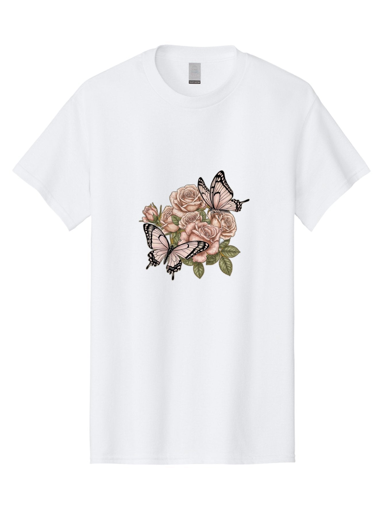 Pink-Roses-And-Butterflies Men'S Graphic Tee, 100% Cotton, Comfortable Casual Summer Wear, Machine Washable, Vintage Camera, Old Camera, Antique Camera, Black Camera, Classic Photography, Photography Equipment, Nostalgic Device, Film Camera, Bal145 6