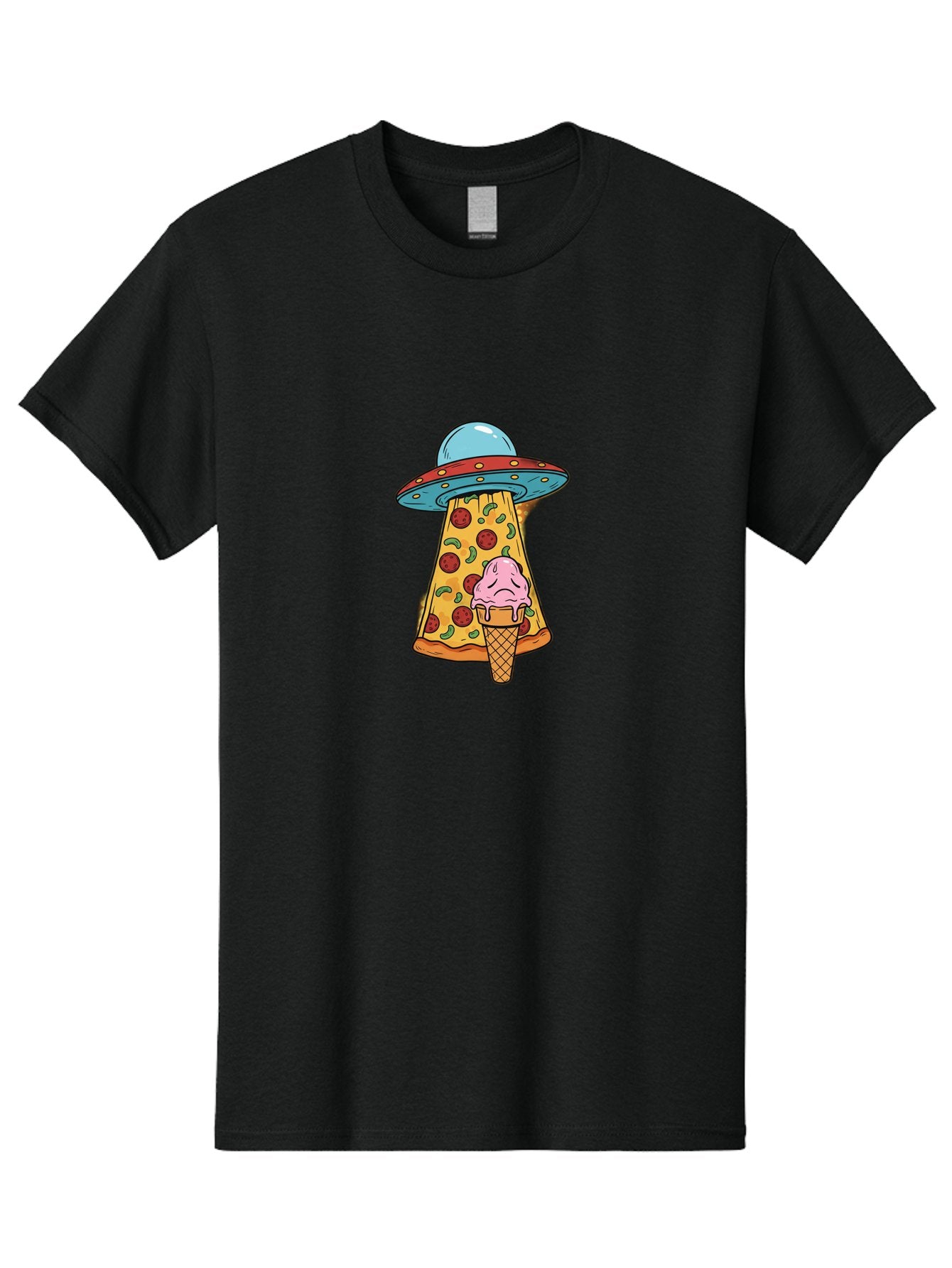 Pizza-Ice-Cream-Ufo Men'S Graphic Tee, 100% Cotton, Comfortable Casual Summer Wear, Machine Washable, Vintage Camera, Old Camera, Antique Camera, Black Camera, Classic Photography, Photography Equipment, Nostalgic Device, Film Camera, Bal154 11