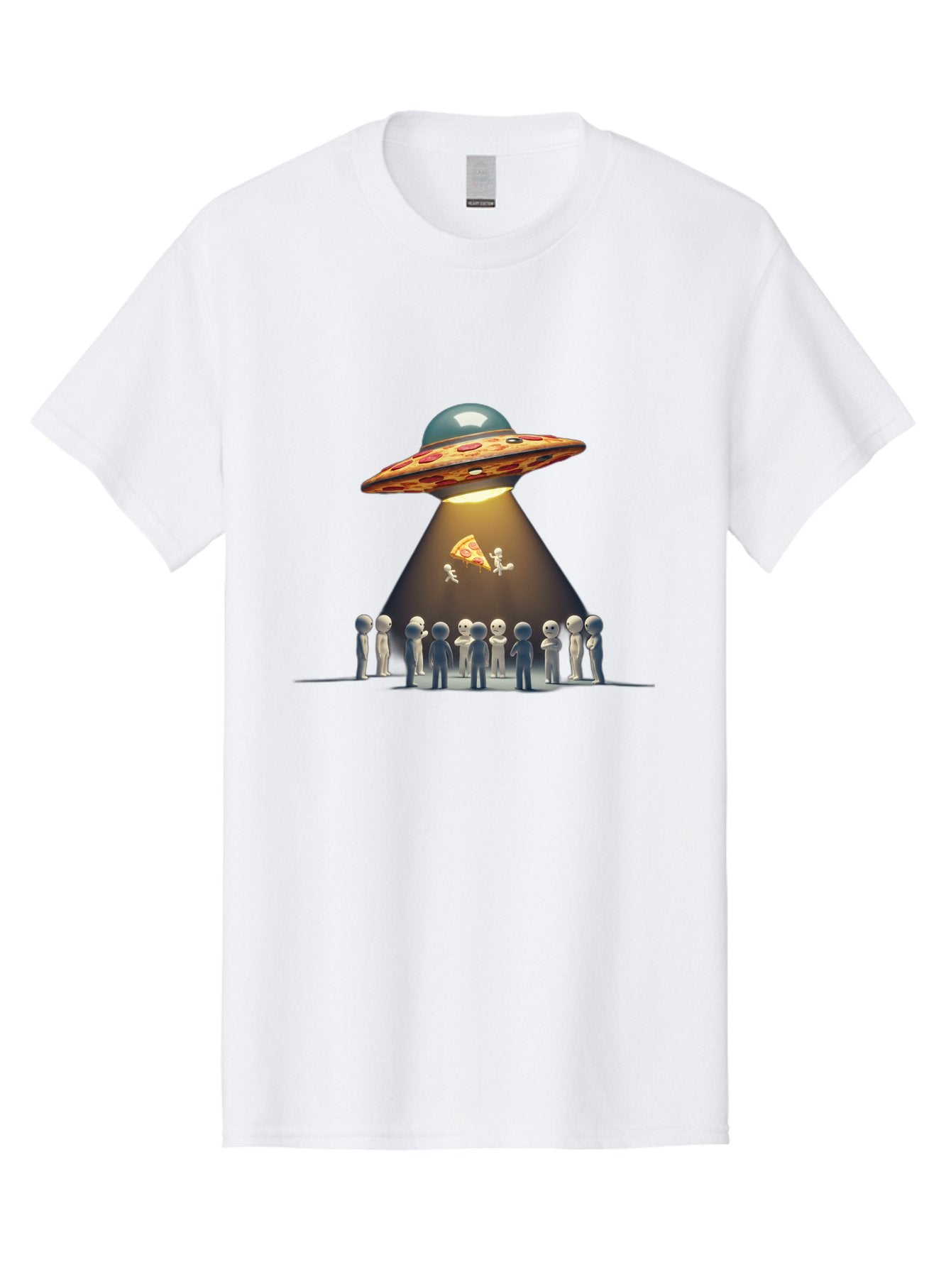 Pizza-Ufo-2 Men'S Graphic Tee, 100% Cotton, Comfortable Casual Summer Wear, Machine Washable, Vintage Camera, Old Camera, Antique Camera, Black Camera, Classic Photography, Photography Equipment, Nostalgic Device, Film Camera, Camera Art Bal157 4