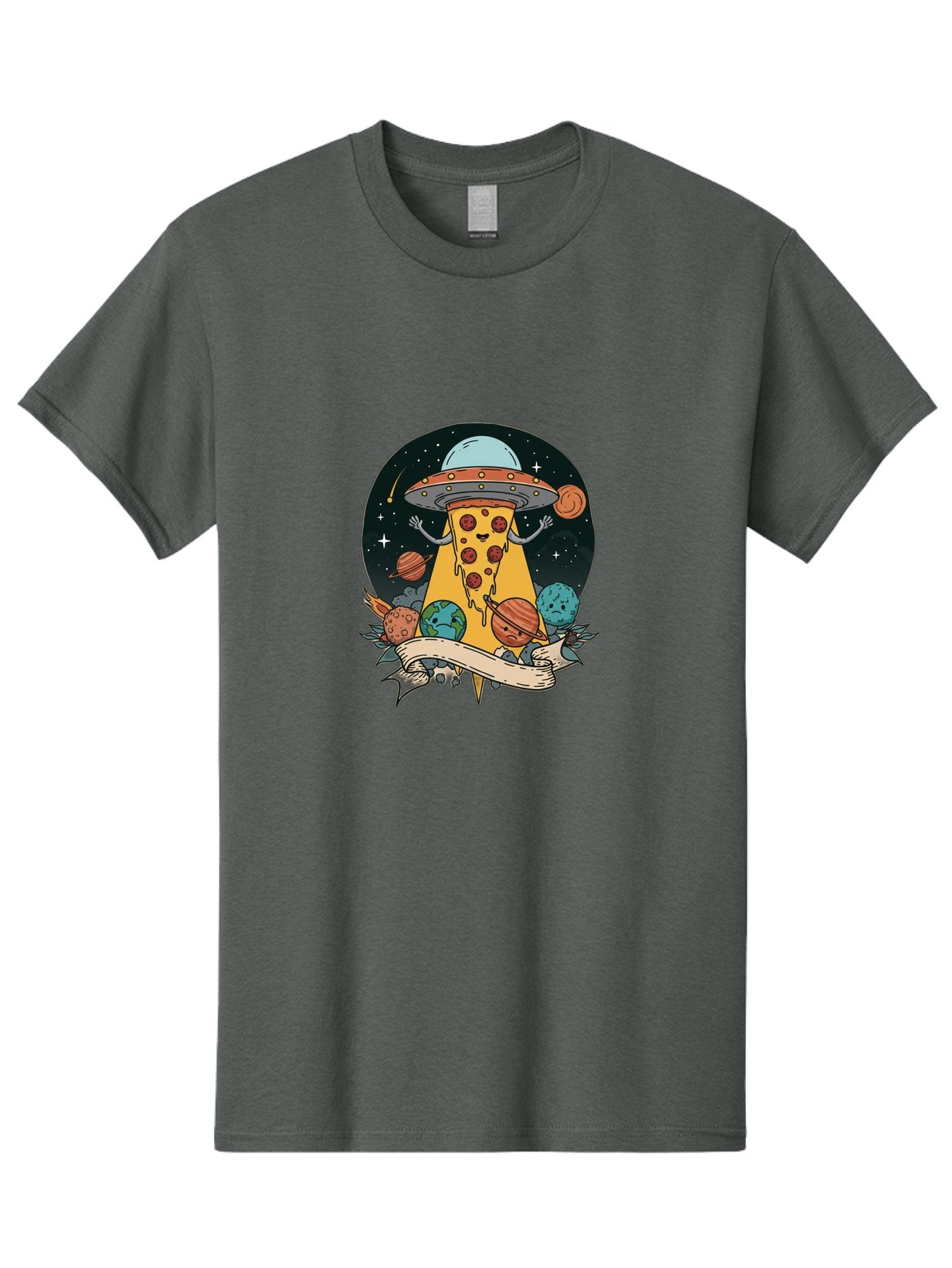 Pizza-Ufo-5 Men'S Graphic Tee, 100% Cotton, Comfortable Casual Summer Wear, Machine Washable, Vintage Camera, Old Camera, Antique Camera, Black Camera, Classic Photography, Photography Equipment, Nostalgic Device, Film Camera, Camera Art Bal160 11