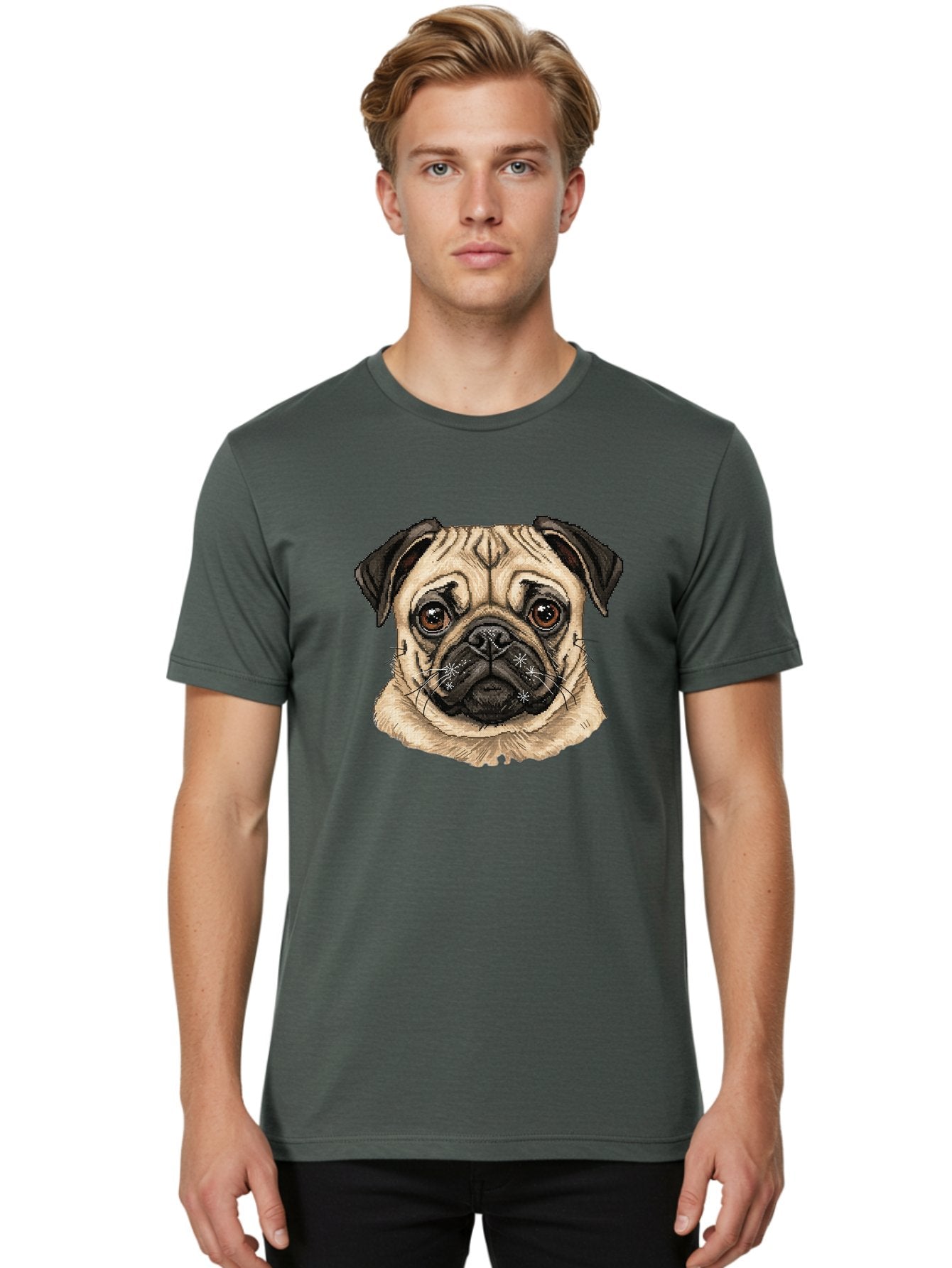 Pug Men'S Graphic Tee, 100% Cotton, Comfortable Casual Summer Wear, Machine Washable, Vintage Camera, Old Camera, Antique Camera, Black Camera, Classic Photography, Photography Equipment, Nostalgic Device, Film Camera, Camera Art Bal174 25