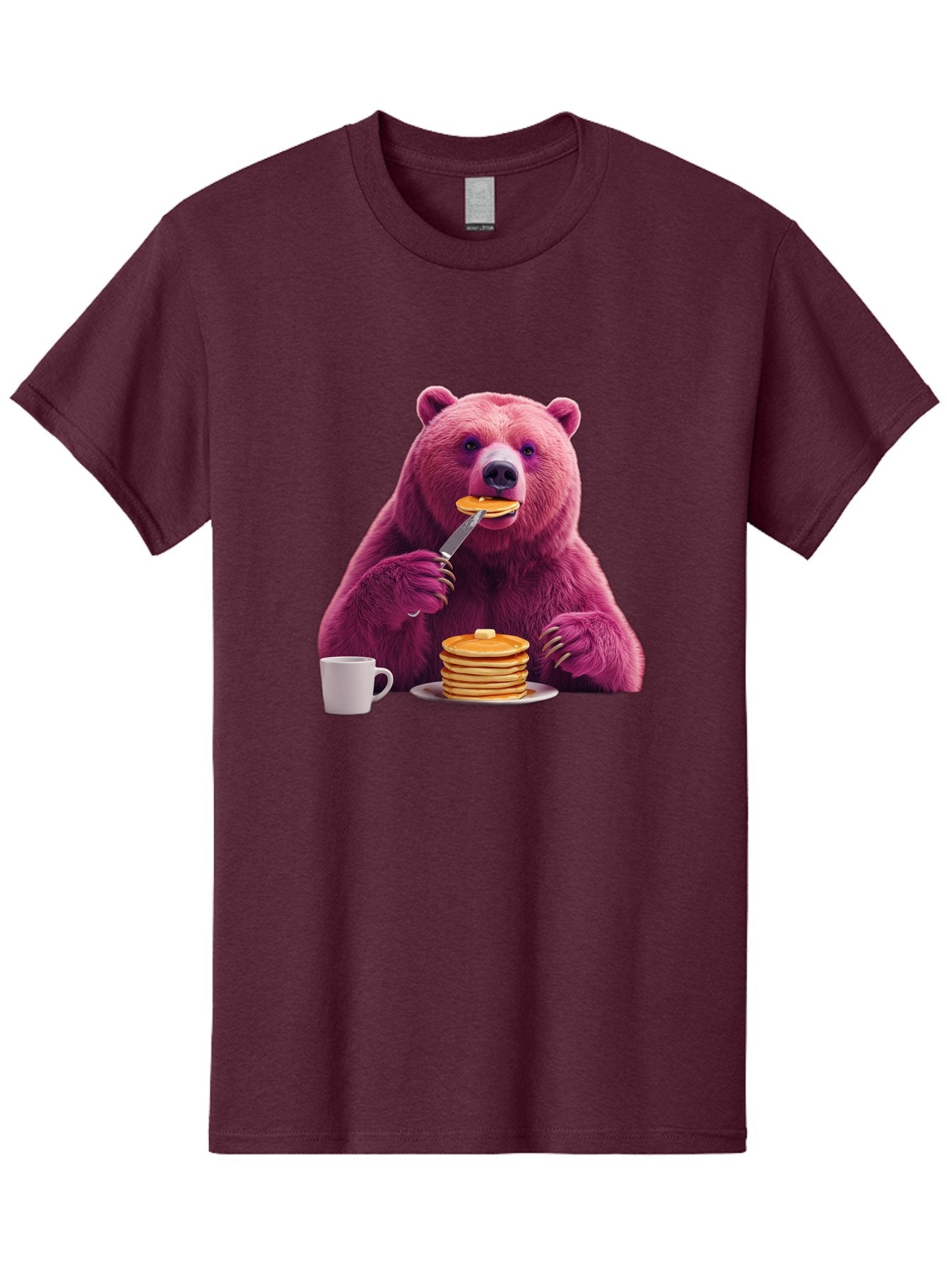 Purple-Bear-Eating-Pancake Men'S Graphic Tee, 100% Cotton, Comfortable Casual Summer Wear, Machine Washable, Vintage Camera, Old Camera, Antique Camera, Black Camera, Classic Photography, Photography Equipment, Nostalgic Device, Film Camera, Bal176 9