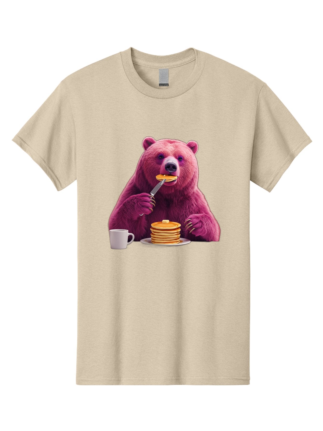 Purple-Bear-Eating-Pancake Men'S Graphic Tee, 100% Cotton, Comfortable Casual Summer Wear, Machine Washable, Vintage Camera, Old Camera, Antique Camera, Black Camera, Classic Photography, Photography Equipment, Nostalgic Device, Film Camera, Bal176 12