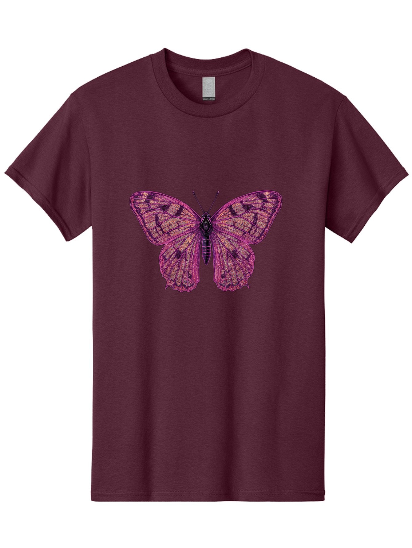 Purple-Butterfly-1 Men'S Graphic Tee, 100% Cotton, Comfortable Casual Summer Wear, Machine Washable, Vintage Camera, Old Camera, Antique Camera, Black Camera, Classic Photography, Photography Equipment, Nostalgic Device, Film Camera, Bal177 3