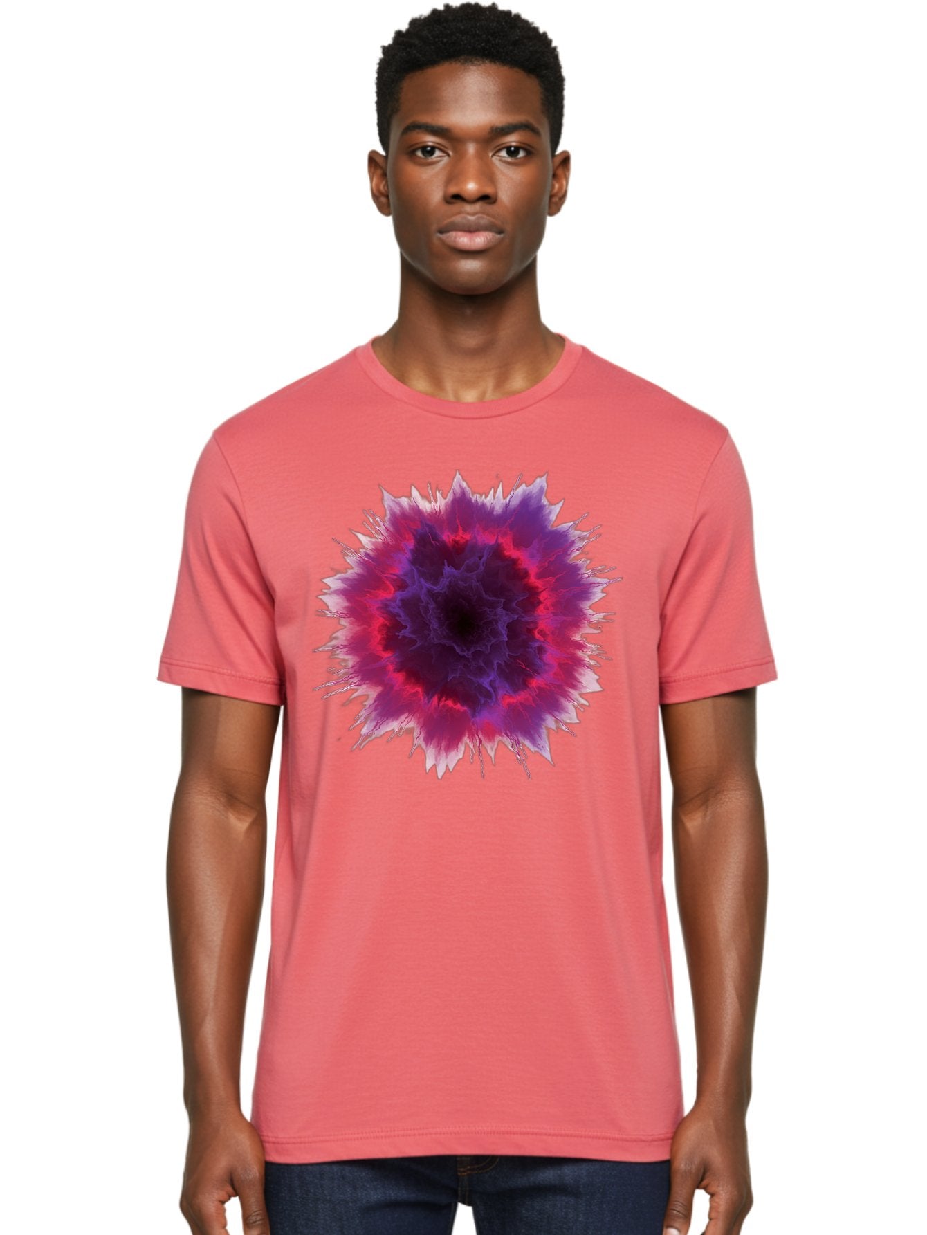 Purple-Explosive-Bloom Men'S Graphic Tee, 100% Cotton, Comfortable Casual Summer Wear, Machine Washable, Vintage Camera, Old Camera, Antique Camera, Black Camera, Classic Photography, Photography Equipment, Nostalgic Device, Film Camera, Bal183 24