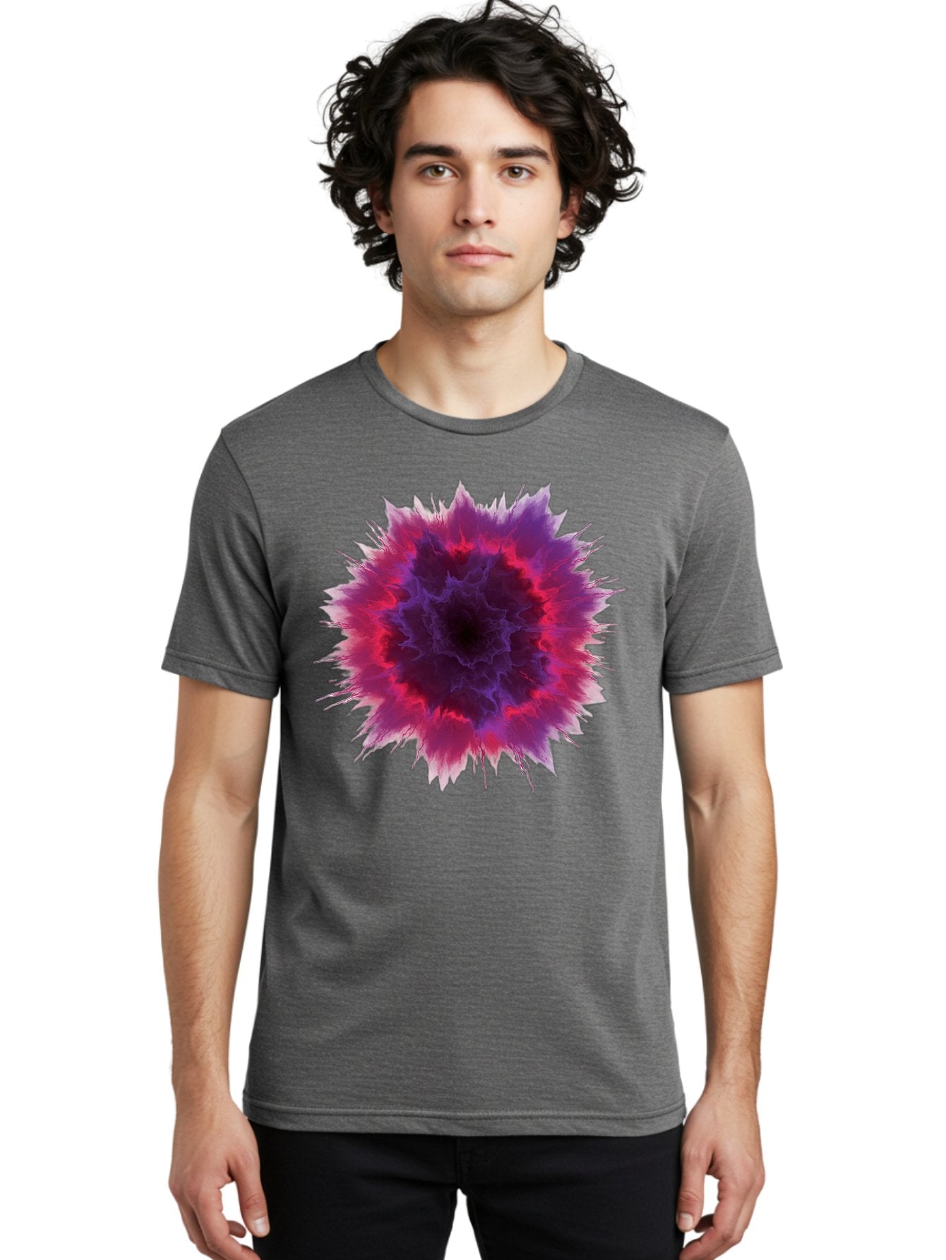 Purple-Explosive-Bloom Men'S Graphic Tee, 100% Cotton, Comfortable Casual Summer Wear, Machine Washable, Vintage Camera, Old Camera, Antique Camera, Black Camera, Classic Photography, Photography Equipment, Nostalgic Device, Film Camera, Bal183 23