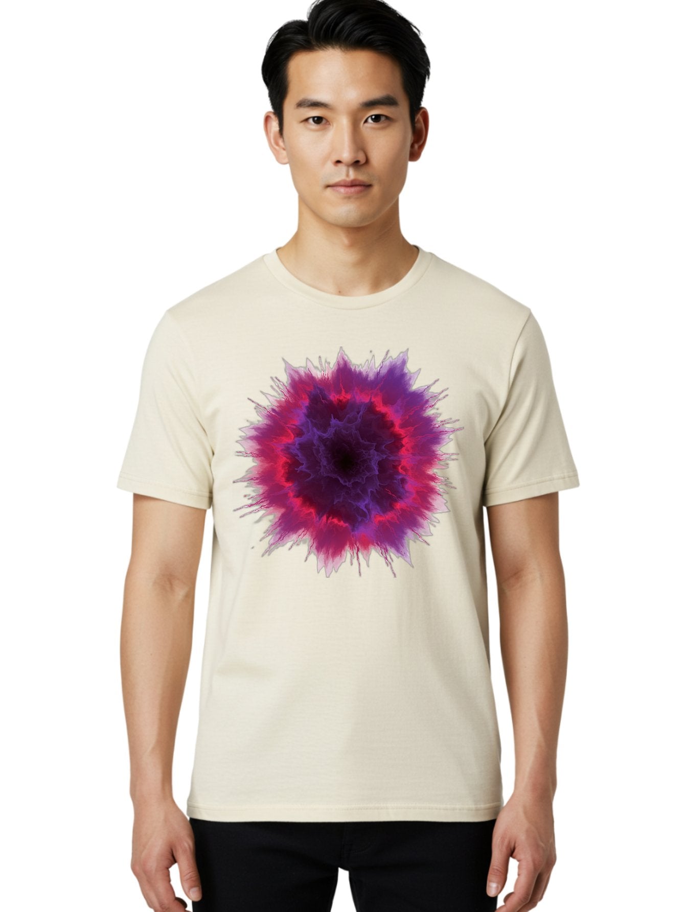Purple-Explosive-Bloom Men'S Graphic Tee, 100% Cotton, Comfortable Casual Summer Wear, Machine Washable, Vintage Camera, Old Camera, Antique Camera, Black Camera, Classic Photography, Photography Equipment, Nostalgic Device, Film Camera, Bal183 26