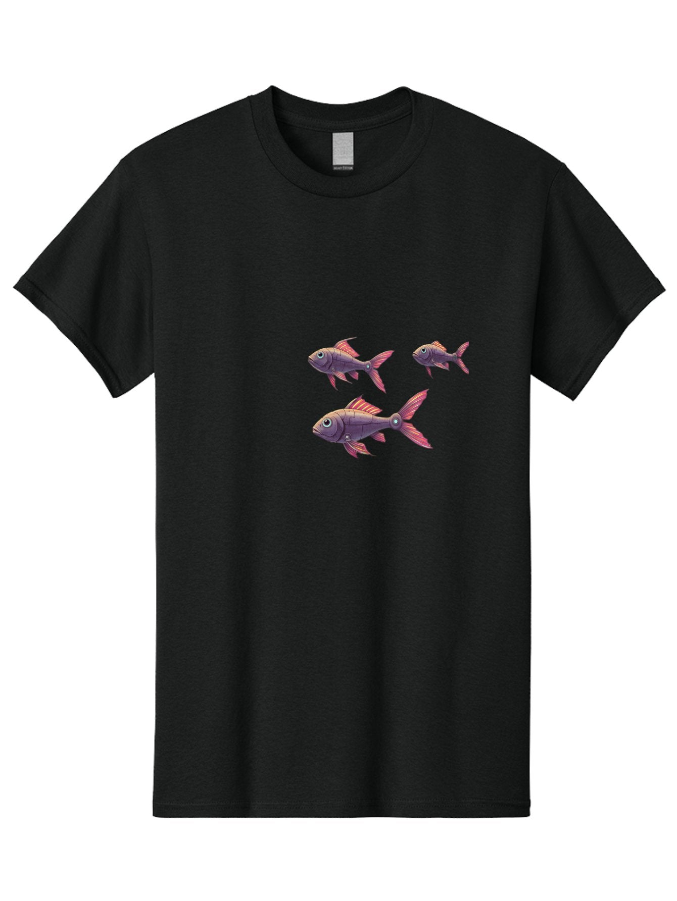Purple-Fish Men'S Graphic Tee, 100% Cotton, Comfortable Casual Summer Wear, Machine Washable, Vintage Camera, Old Camera, Antique Camera, Black Camera, Classic Photography, Photography Equipment, Nostalgic Device, Film Camera, Camera Art Bal185 5