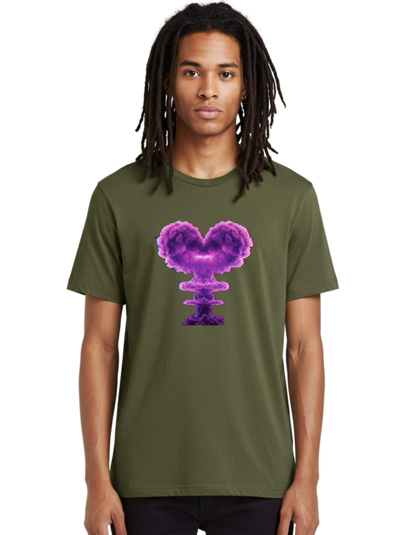 Purple-Heart-Explosion Men'S Graphic Tee, 100% Cotton, Comfortable Casual Summer Wear, Machine Washable, Vintage Camera, Old Camera, Antique Camera, Black Camera, Classic Photography, Photography Equipment, Nostalgic Device, Film Camera, Bal186 25