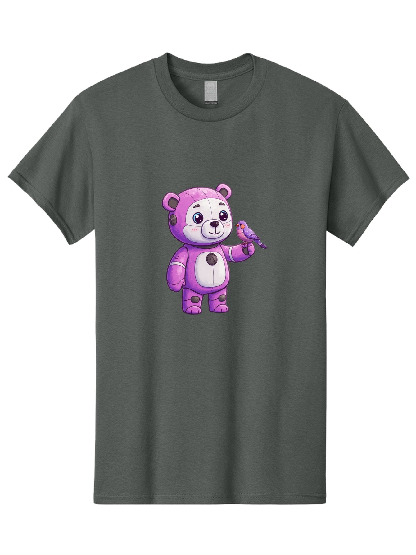 Purple-Robot-Bear Men'S Graphic Tee, 100% Cotton, Comfortable Casual Summer Wear, Machine Washable, Vintage Camera, Old Camera, Antique Camera, Black Camera, Classic Photography, Photography Equipment, Nostalgic Device, Film Camera, Camera Art Bal188 9