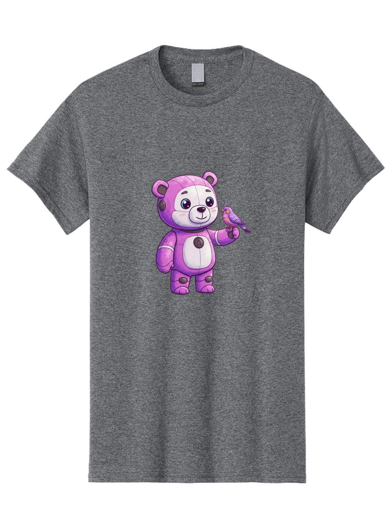 Purple-Robot-Bear Men'S Graphic Tee, 100% Cotton, Comfortable Casual Summer Wear, Machine Washable, Vintage Camera, Old Camera, Antique Camera, Black Camera, Classic Photography, Photography Equipment, Nostalgic Device, Film Camera, Camera Art Bal188
