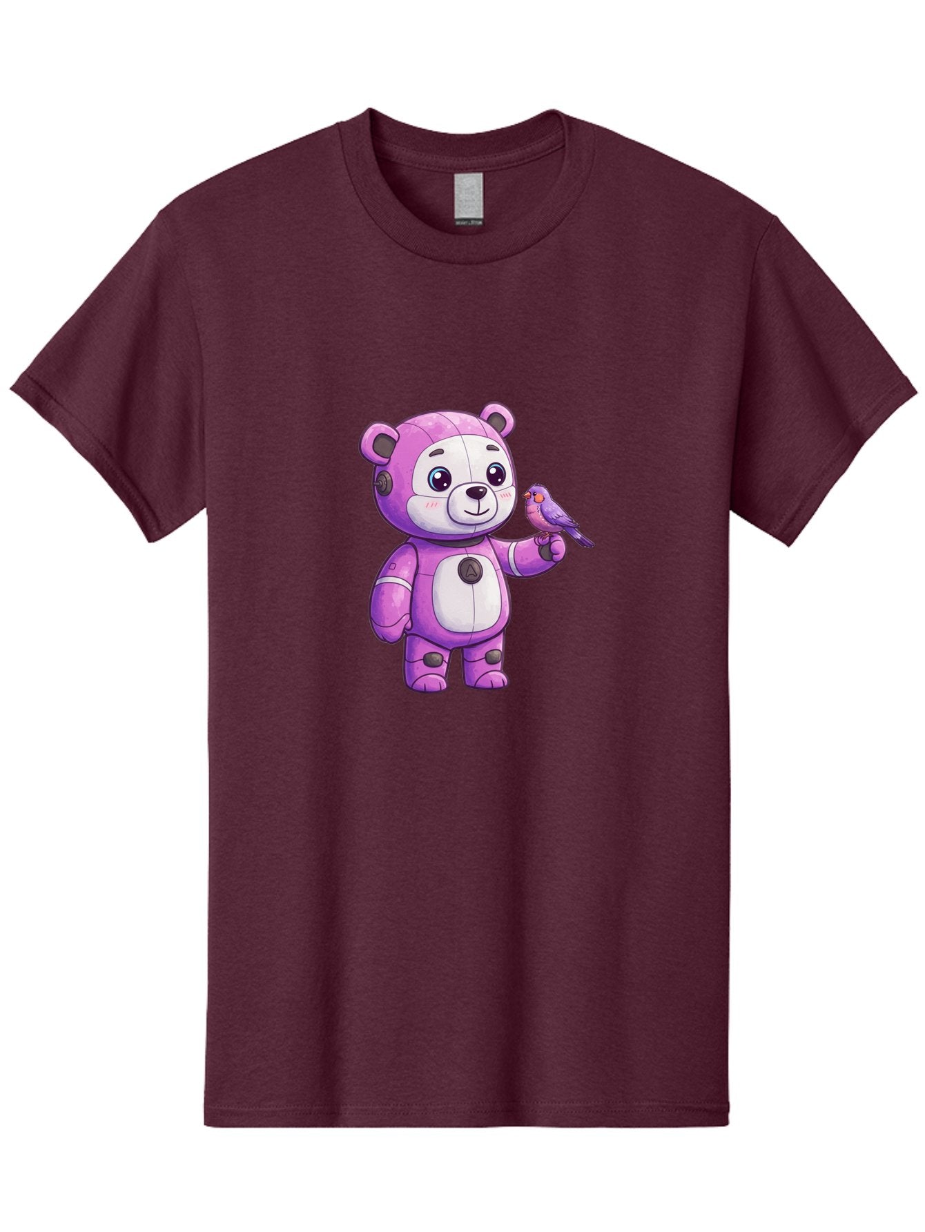 Purple-Robot-Bear Men'S Graphic Tee, 100% Cotton, Comfortable Casual Summer Wear, Machine Washable, Vintage Camera, Old Camera, Antique Camera, Black Camera, Classic Photography, Photography Equipment, Nostalgic Device, Film Camera, Camera Art Bal188 4