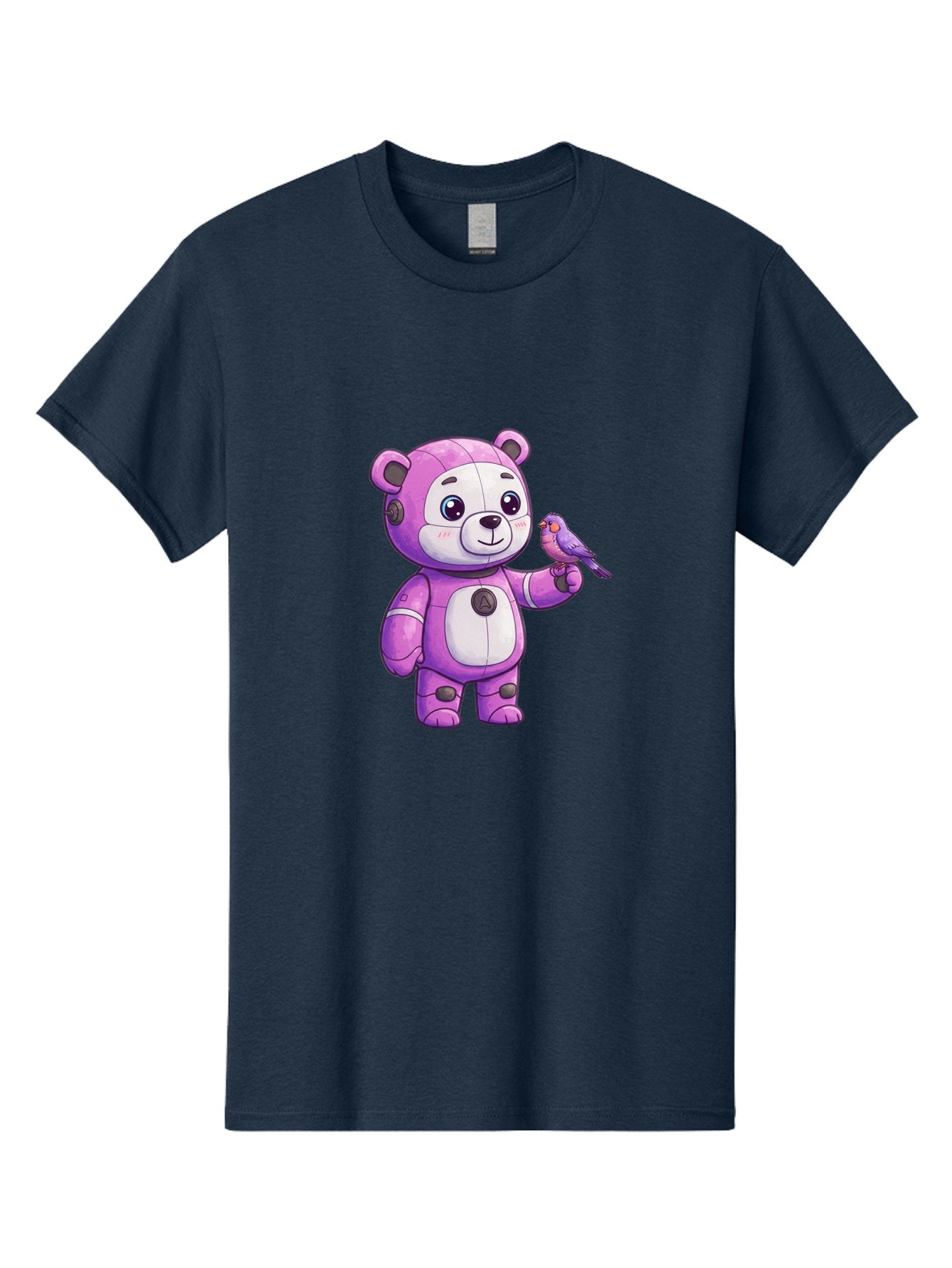 Purple-Robot-Bear Men'S Graphic Tee, 100% Cotton, Comfortable Casual Summer Wear, Machine Washable, Vintage Camera, Old Camera, Antique Camera, Black Camera, Classic Photography, Photography Equipment, Nostalgic Device, Film Camera, Camera Art Bal188 15