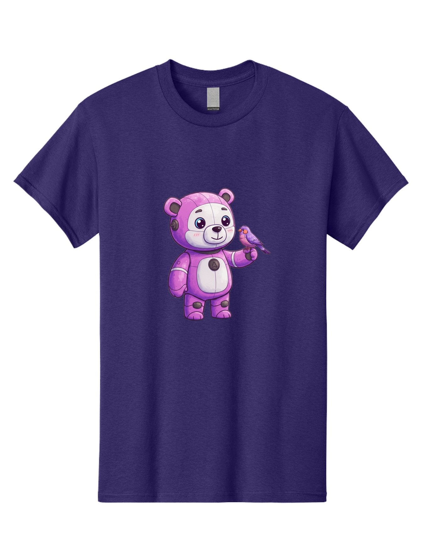 Purple-Robot-Bear Men'S Graphic Tee, 100% Cotton, Comfortable Casual Summer Wear, Machine Washable, Vintage Camera, Old Camera, Antique Camera, Black Camera, Classic Photography, Photography Equipment, Nostalgic Device, Film Camera, Camera Art Bal188 3
