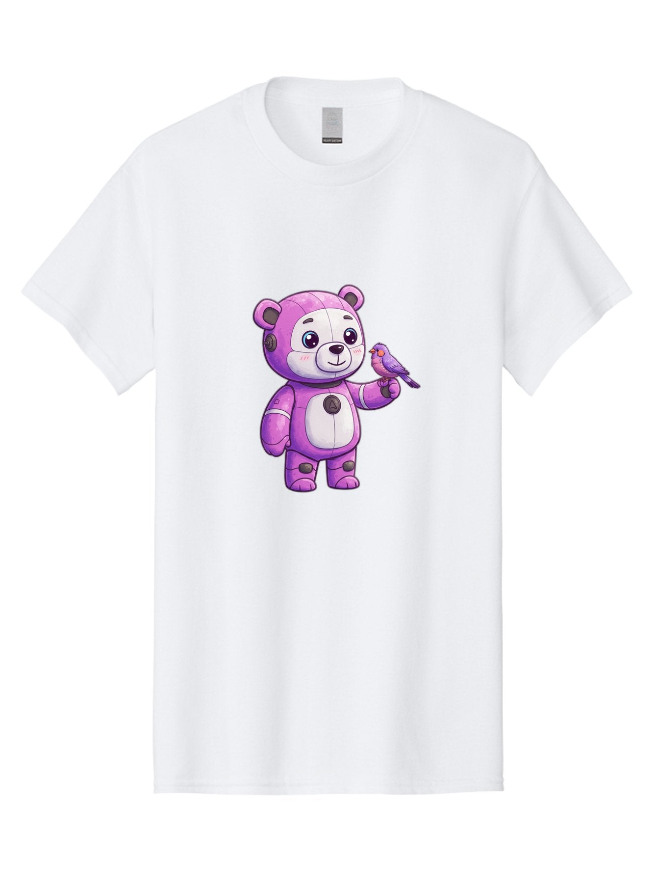Purple-Robot-Bear Men'S Graphic Tee, 100% Cotton, Comfortable Casual Summer Wear, Machine Washable, Vintage Camera, Old Camera, Antique Camera, Black Camera, Classic Photography, Photography Equipment, Nostalgic Device, Film Camera, Camera Art Bal188 7