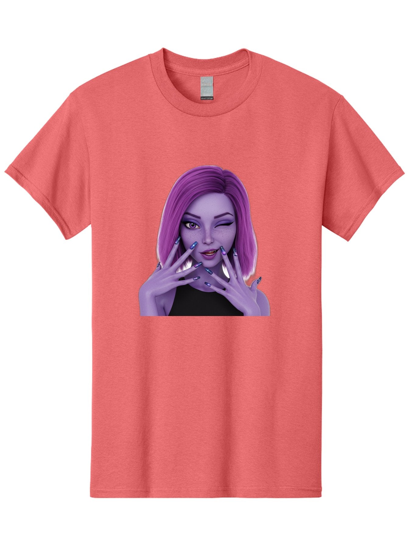 Purple-Woman-Portrait Men'S Graphic Tee, 100% Cotton, Comfortable Casual Summer Wear, Machine Washable, Vintage Camera, Old Camera, Antique Camera, Black Camera, Classic Photography, Photography Equipment, Nostalgic Device, Film Camera, Bal190 8