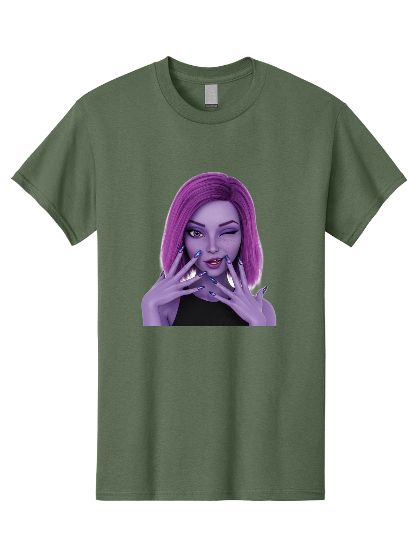 Purple-Woman-Portrait Men'S Graphic Tee, 100% Cotton, Comfortable Casual Summer Wear, Machine Washable, Vintage Camera, Old Camera, Antique Camera, Black Camera, Classic Photography, Photography Equipment, Nostalgic Device, Film Camera, Bal190 4
