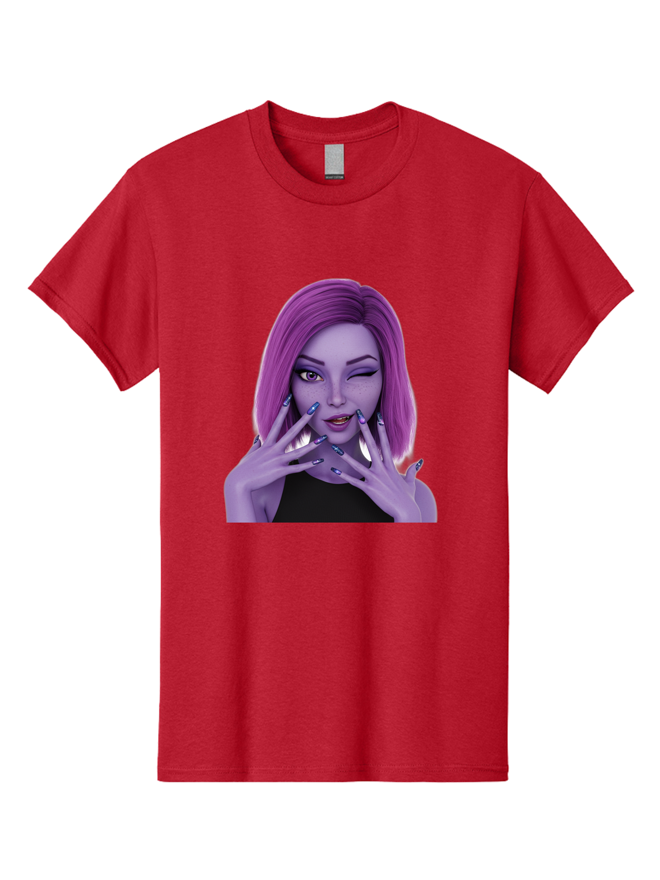 Purple-Woman-Portrait Men'S Graphic Tee, 100% Cotton, Comfortable Casual Summer Wear, Machine Washable, Vintage Camera, Old Camera, Antique Camera, Black Camera, Classic Photography, Photography Equipment, Nostalgic Device, Film Camera, Bal190