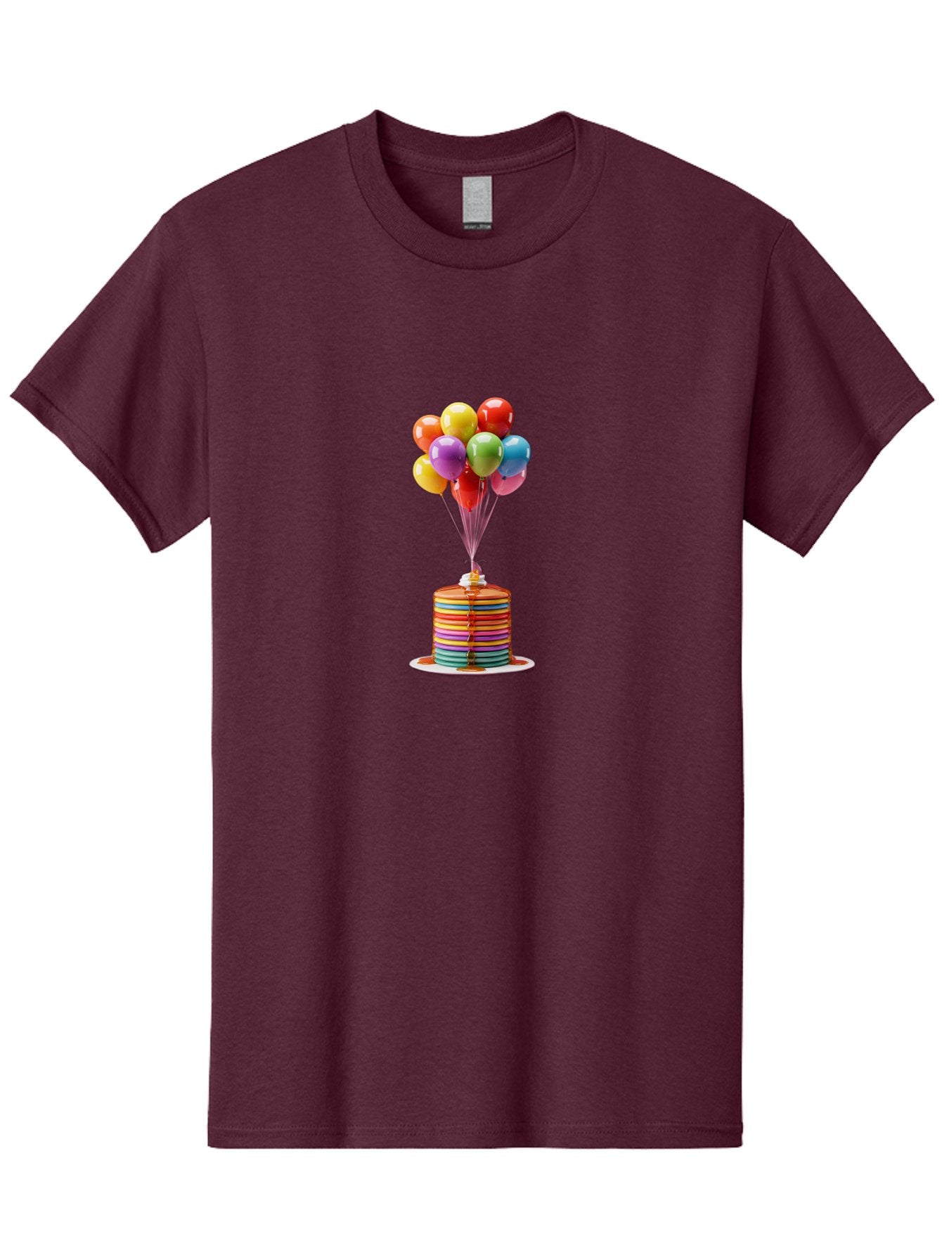Rainbow-Cake-With-Balloons Men'S Graphic Tee, 100% Cotton, Comfortable Casual Summer Wear, Machine Washable, Vintage Camera, Old Camera, Antique Camera, Black Camera, Classic Photography, Photography Equipment, Nostalgic Device, Film Camera, Bal196 11