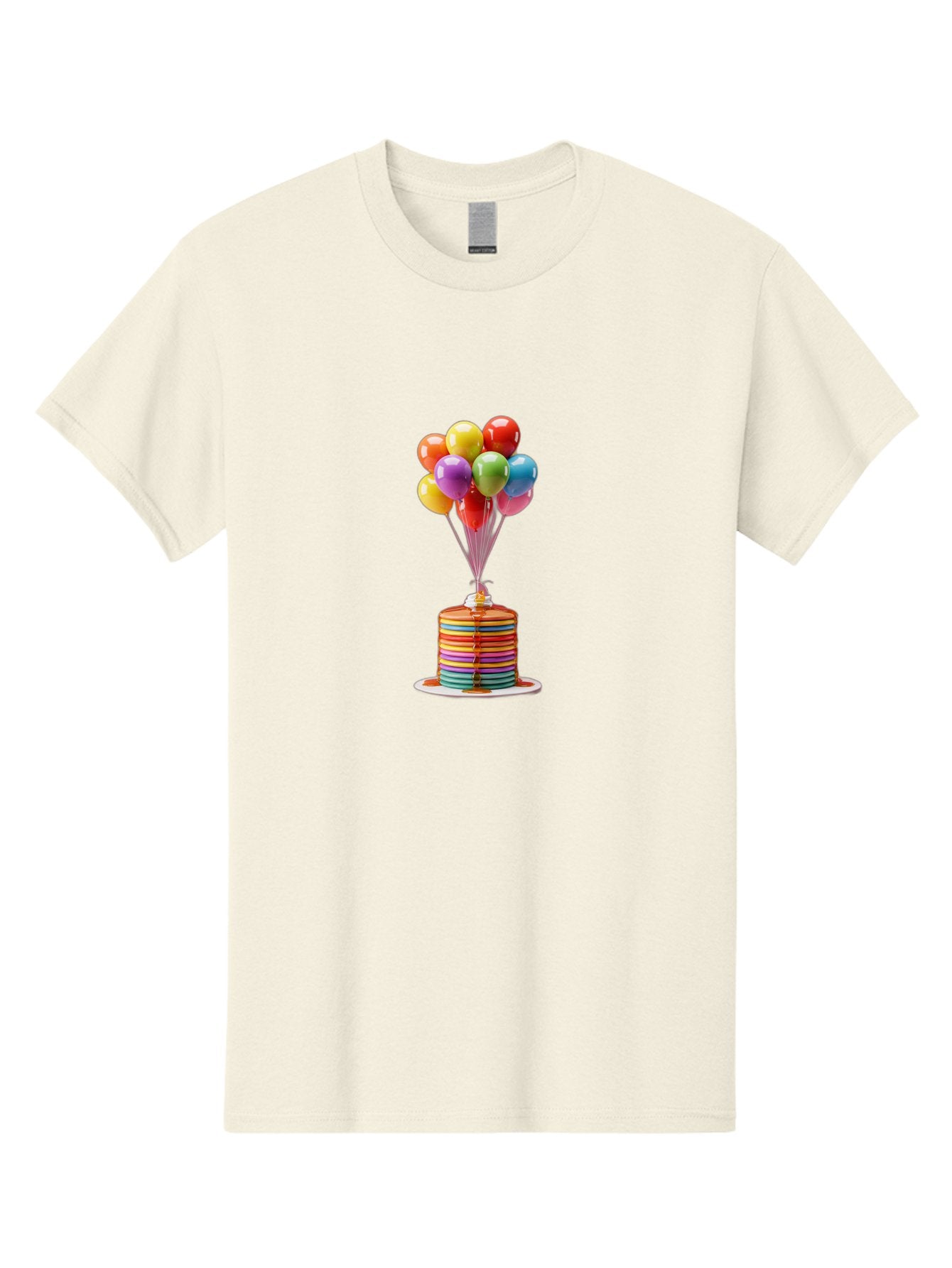 Rainbow-Cake-With-Balloons Men'S Graphic Tee, 100% Cotton, Comfortable Casual Summer Wear, Machine Washable, Vintage Camera, Old Camera, Antique Camera, Black Camera, Classic Photography, Photography Equipment, Nostalgic Device, Film Camera, Bal196 7