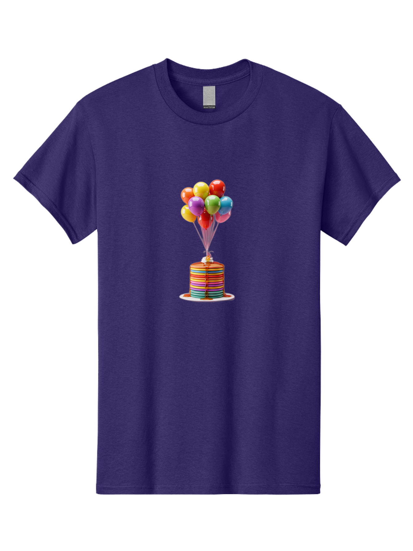 Rainbow-Cake-With-Balloons Men'S Graphic Tee, 100% Cotton, Comfortable Casual Summer Wear, Machine Washable, Vintage Camera, Old Camera, Antique Camera, Black Camera, Classic Photography, Photography Equipment, Nostalgic Device, Film Camera, Bal196 14