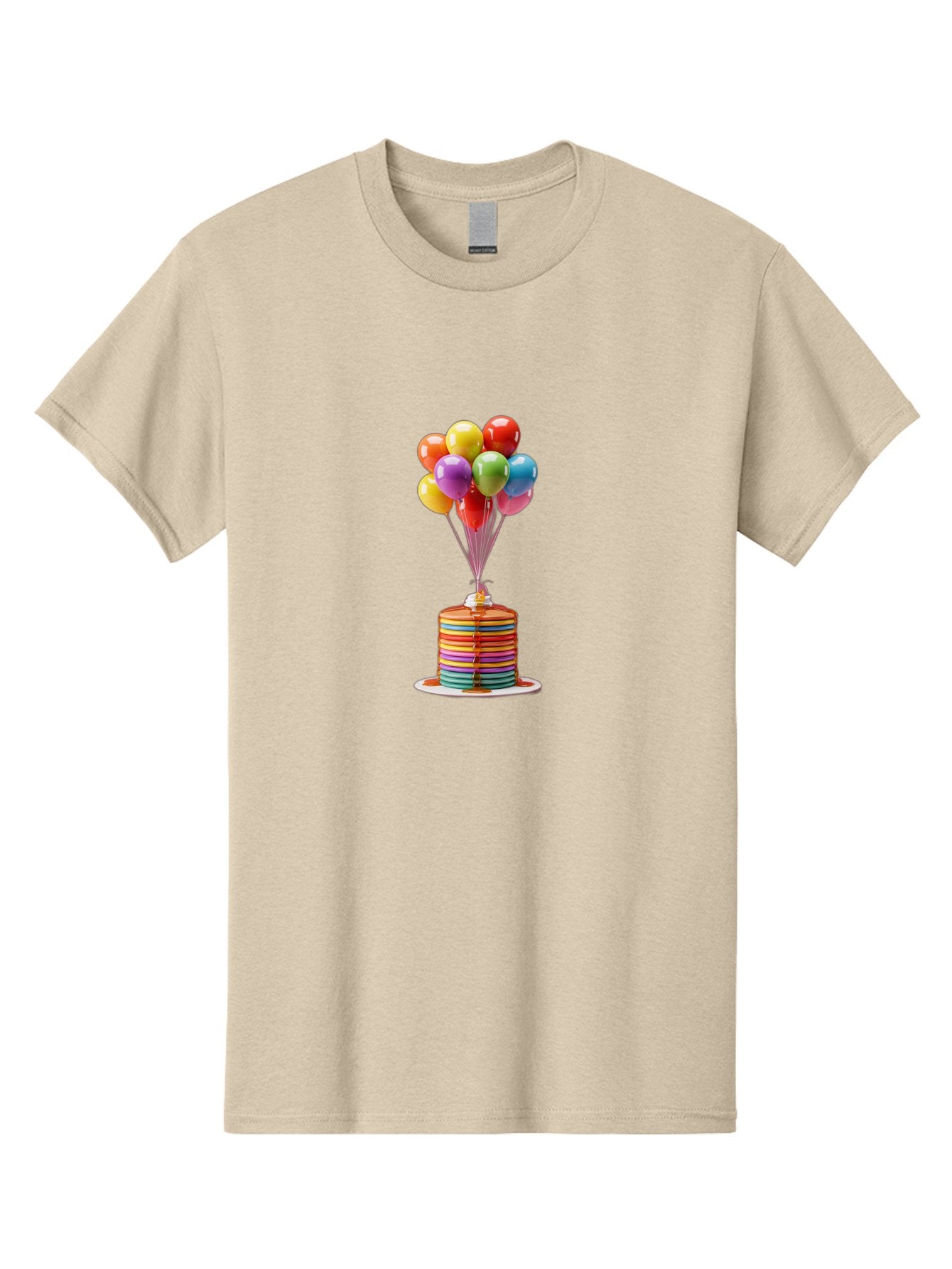 Rainbow-Cake-With-Balloons Men'S Graphic Tee, 100% Cotton, Comfortable Casual Summer Wear, Machine Washable, Vintage Camera, Old Camera, Antique Camera, Black Camera, Classic Photography, Photography Equipment, Nostalgic Device, Film Camera, Bal196 9