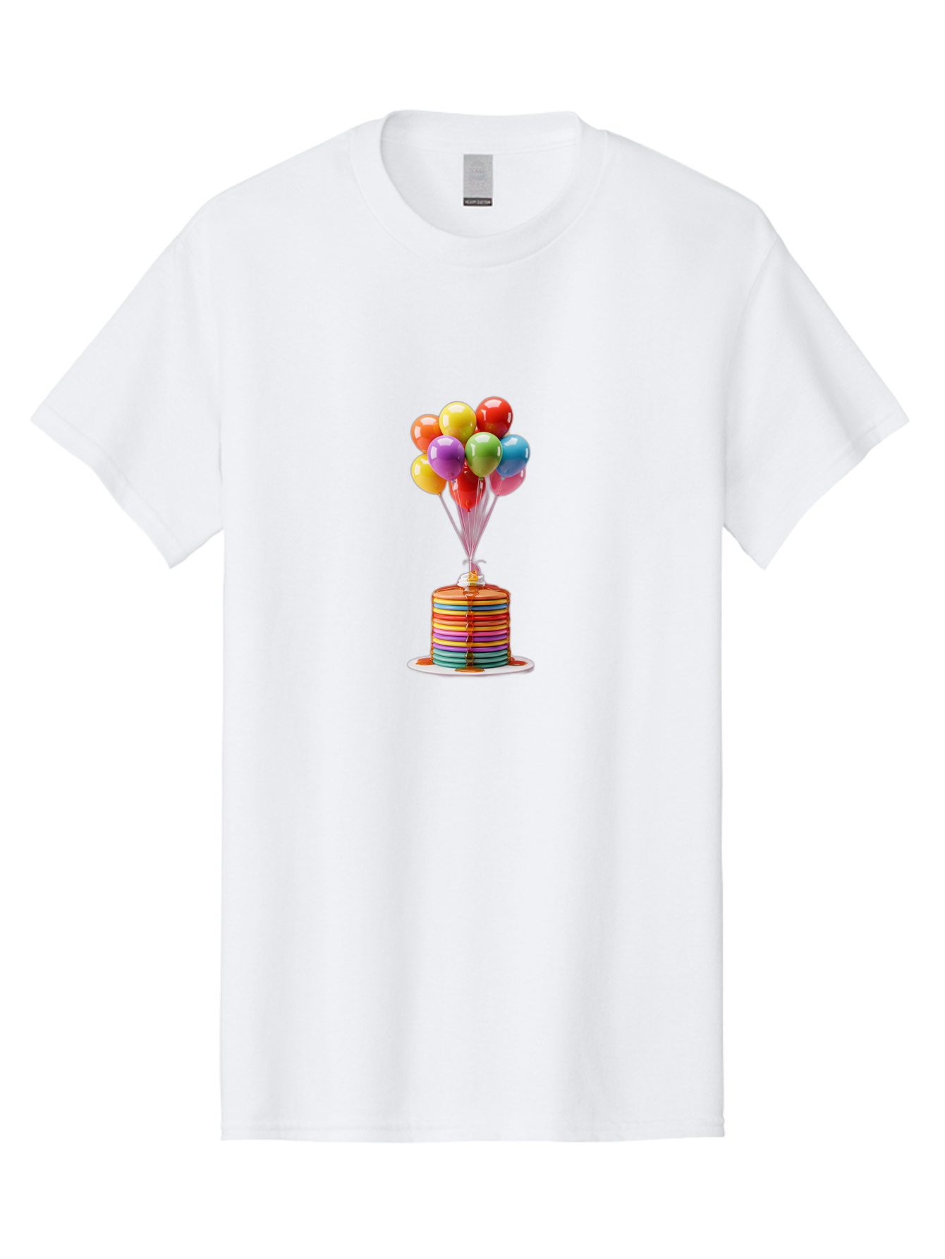 Rainbow-Cake-With-Balloons Men'S Graphic Tee, 100% Cotton, Comfortable Casual Summer Wear, Machine Washable, Vintage Camera, Old Camera, Antique Camera, Black Camera, Classic Photography, Photography Equipment, Nostalgic Device, Film Camera, Bal196 10
