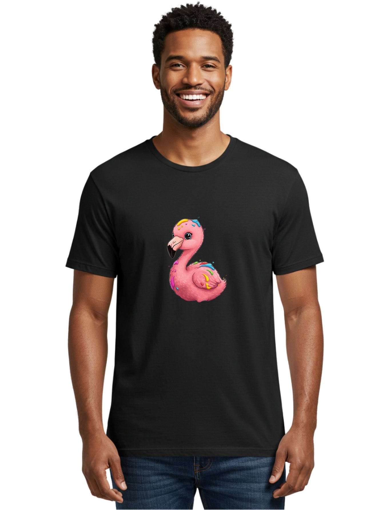 Rainbow-Flamingo Men'S Graphic Tee, 100% Cotton, Comfortable Casual Summer Wear, Machine Washable, Vintage Camera, Old Camera, Antique Camera, Black Camera, Classic Photography, Photography Equipment, Nostalgic Device, Film Camera, Camera Art Bal197 16