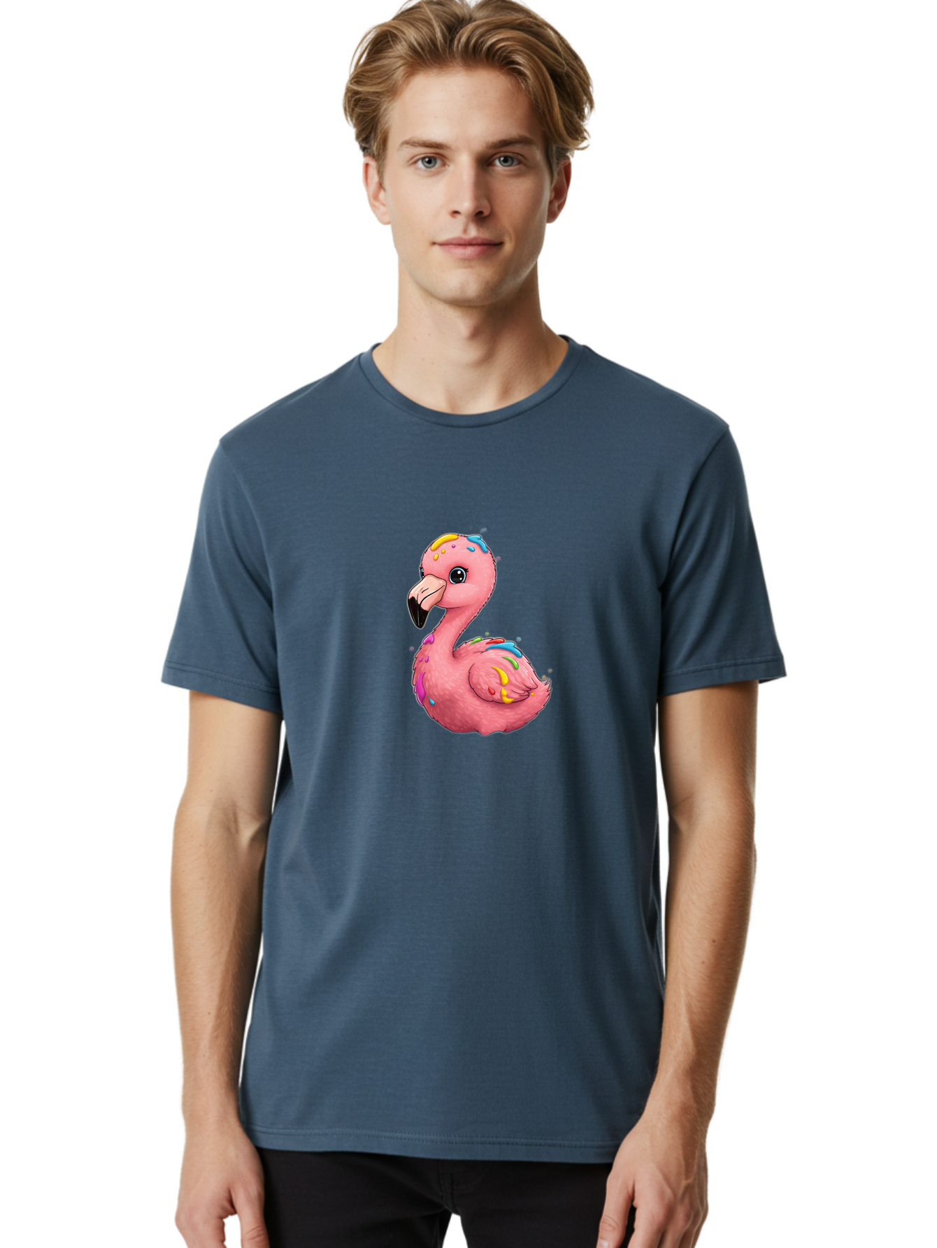 Rainbow-Flamingo Men'S Graphic Tee, 100% Cotton, Comfortable Casual Summer Wear, Machine Washable, Vintage Camera, Old Camera, Antique Camera, Black Camera, Classic Photography, Photography Equipment, Nostalgic Device, Film Camera, Camera Art Bal197 21