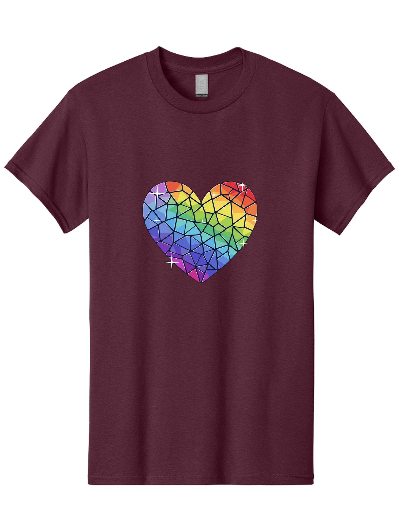 Rainbow-Mosaic-Heart Men'S Graphic Tee, 100% Cotton, Comfortable Casual Summer Wear, Machine Washable, Vintage Camera, Old Camera, Antique Camera, Black Camera, Classic Photography, Photography Equipment, Nostalgic Device, Film Camera, Bal199
