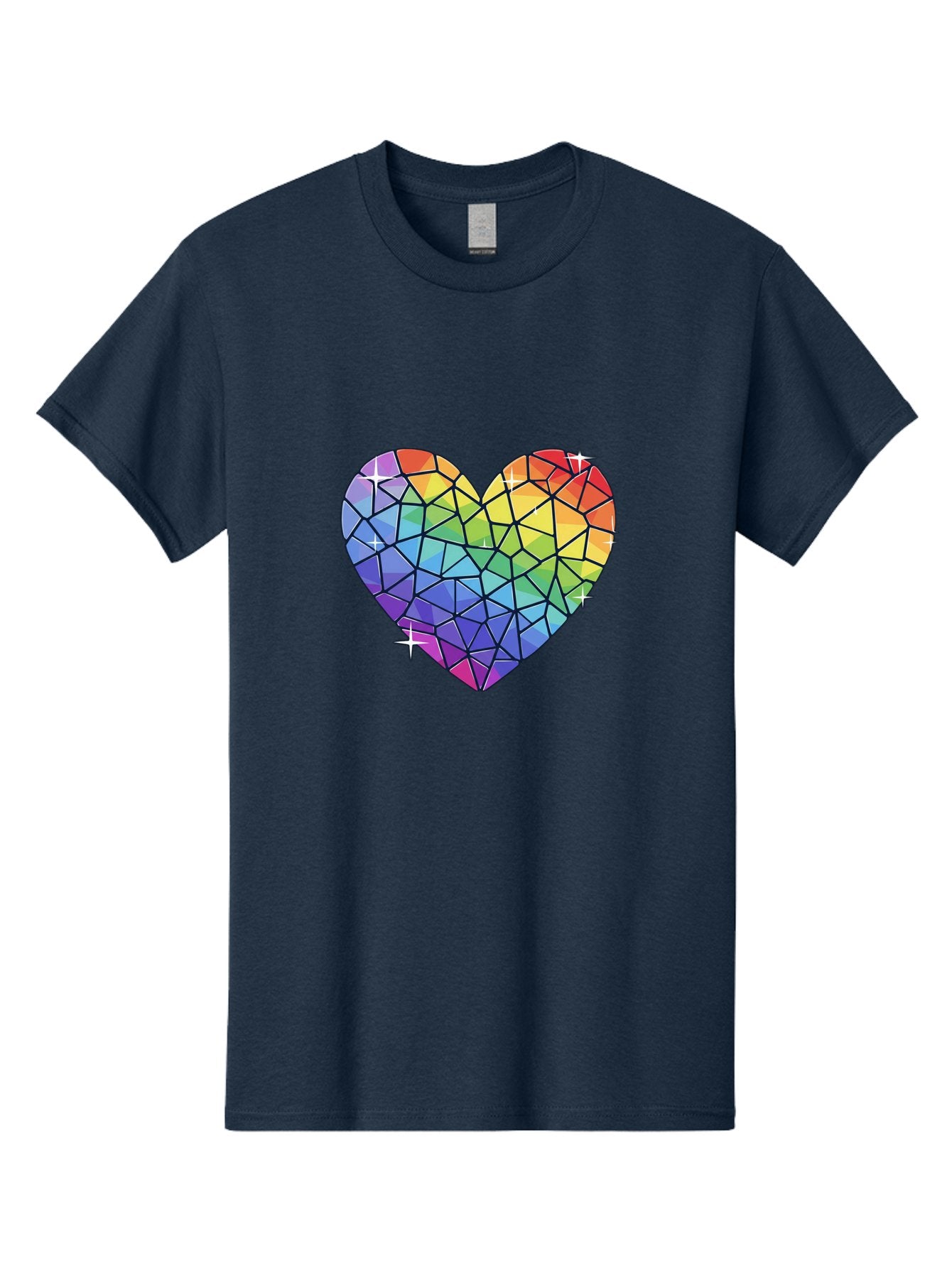 Rainbow-Mosaic-Heart Men'S Graphic Tee, 100% Cotton, Comfortable Casual Summer Wear, Machine Washable, Vintage Camera, Old Camera, Antique Camera, Black Camera, Classic Photography, Photography Equipment, Nostalgic Device, Film Camera, Bal199 3