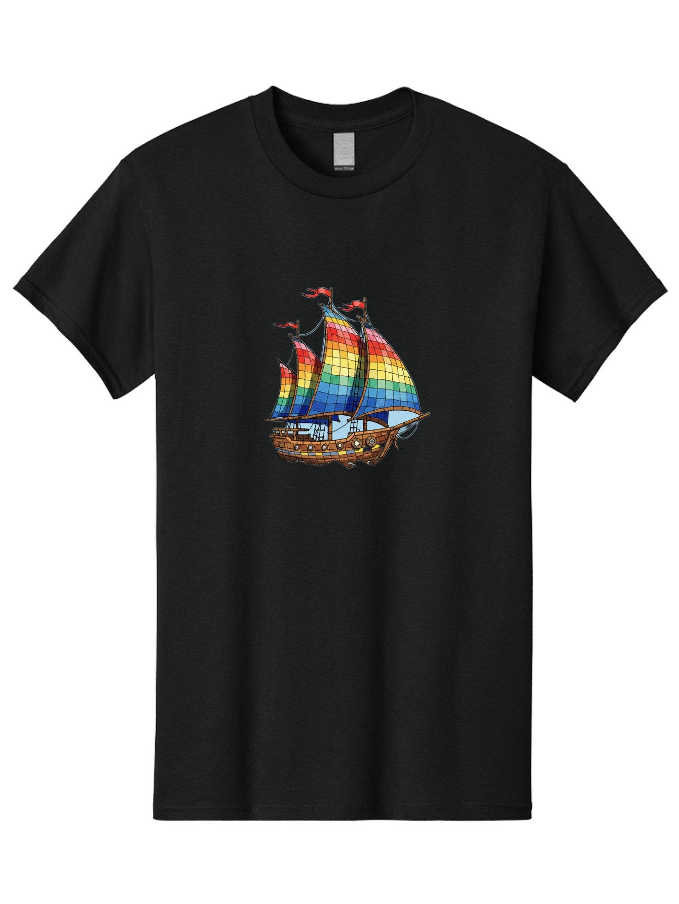 Rainbow-Sailboat Men'S Graphic Tee, 100% Cotton, Comfortable Casual Summer Wear, Machine Washable, Vintage Camera, Old Camera, Antique Camera, Black Camera, Classic Photography, Photography Equipment, Nostalgic Device, Film Camera, Camera Art Bal201 4