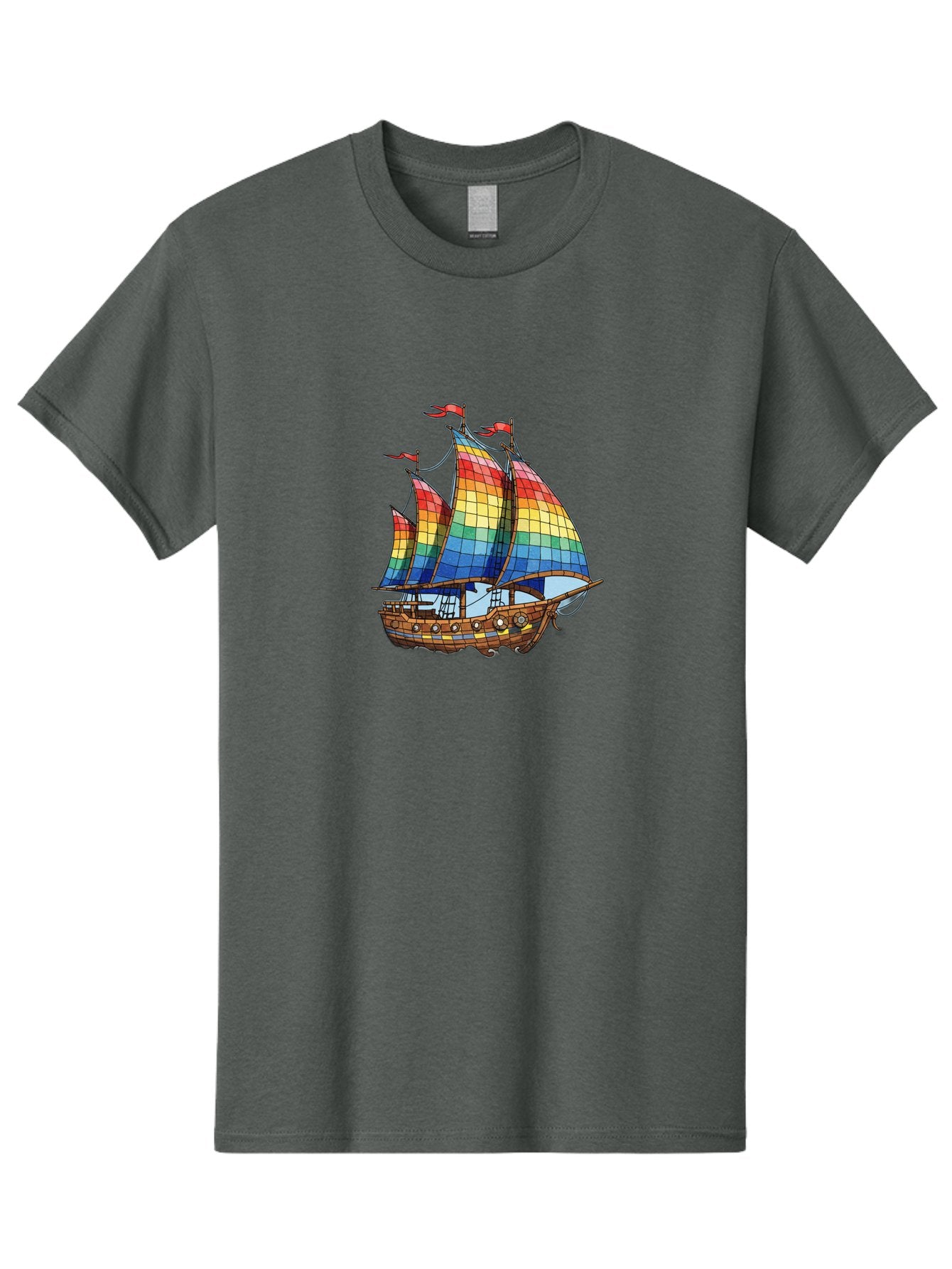 Rainbow-Sailboat Men'S Graphic Tee, 100% Cotton, Comfortable Casual Summer Wear, Machine Washable, Vintage Camera, Old Camera, Antique Camera, Black Camera, Classic Photography, Photography Equipment, Nostalgic Device, Film Camera, Camera Art Bal201 5