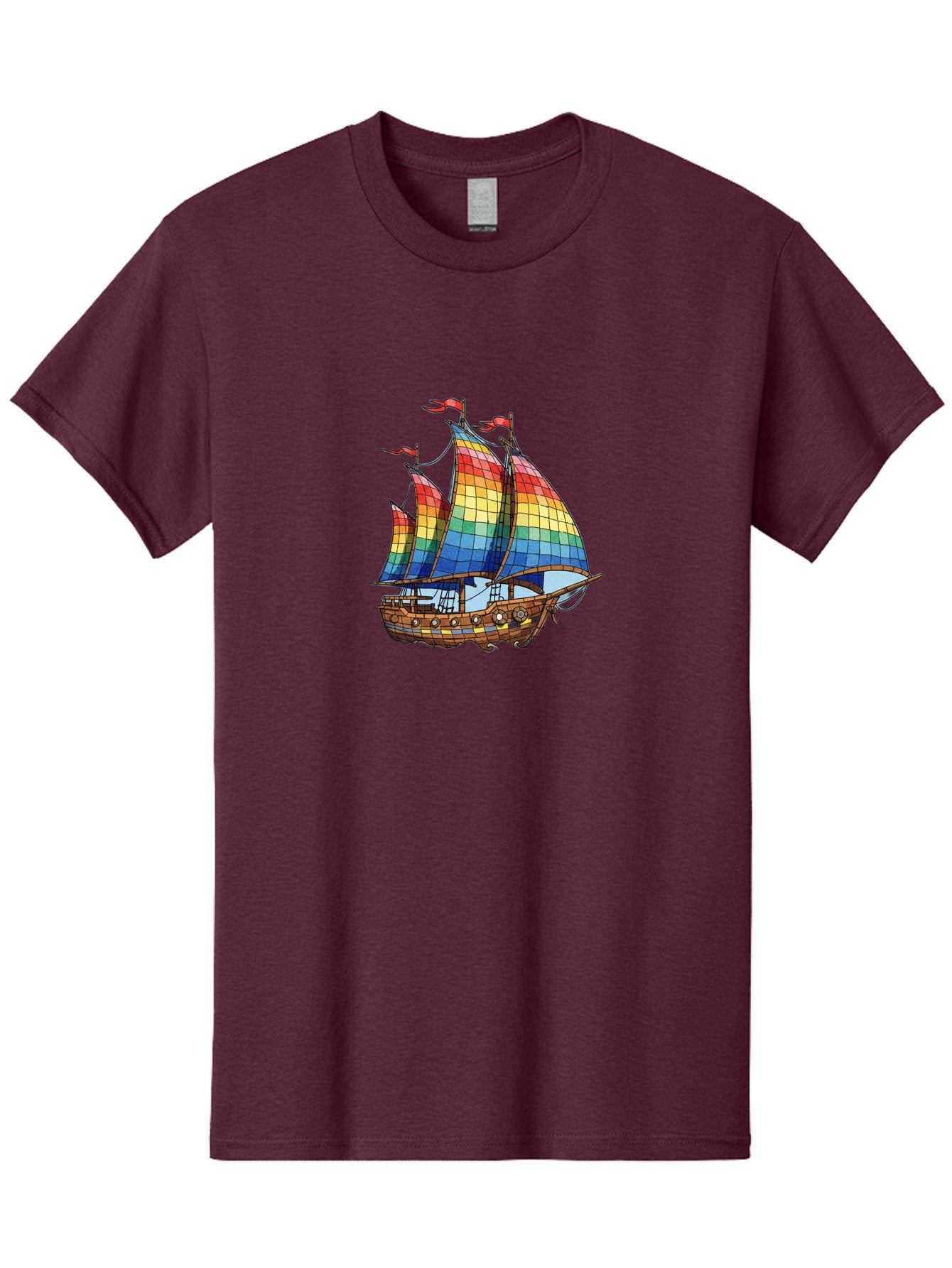 Rainbow-Sailboat Men'S Graphic Tee, 100% Cotton, Comfortable Casual Summer Wear, Machine Washable, Vintage Camera, Old Camera, Antique Camera, Black Camera, Classic Photography, Photography Equipment, Nostalgic Device, Film Camera, Camera Art Bal201 9