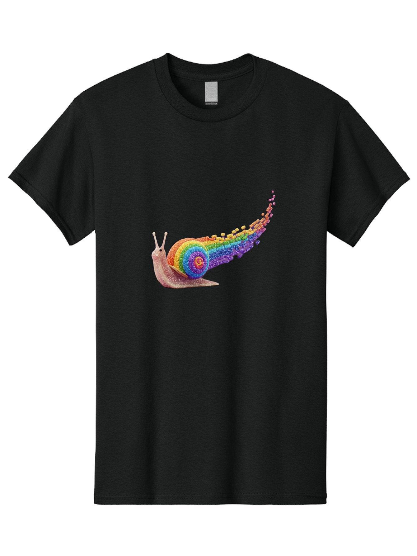 Rainbow-Snail-1 Men'S Graphic Tee, 100% Cotton, Comfortable Casual Summer Wear, Machine Washable, Vintage Camera, Old Camera, Antique Camera, Black Camera, Classic Photography, Photography Equipment, Nostalgic Device, Film Camera, Camera Art Bal202 10