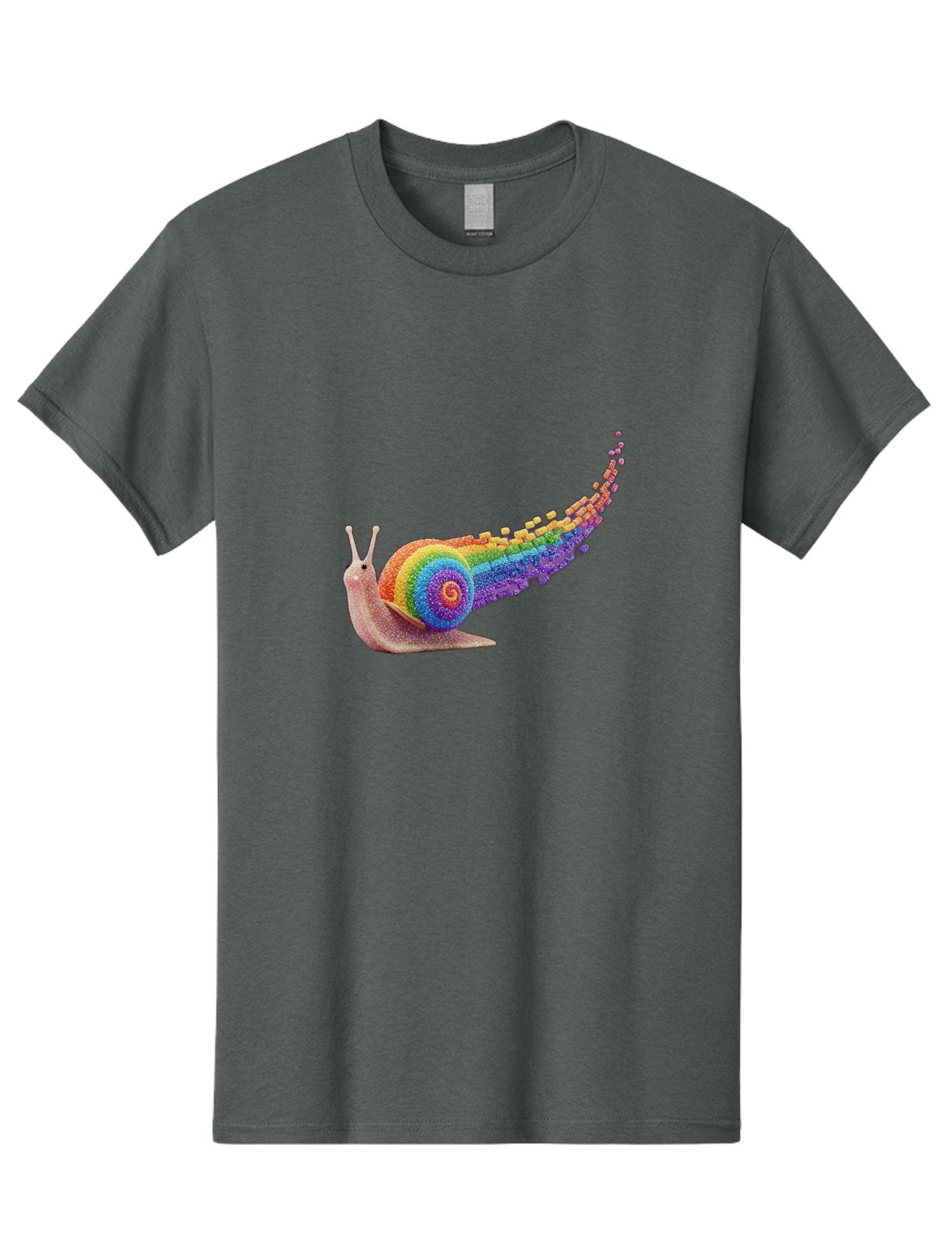 Rainbow-Snail-1 Men'S Graphic Tee, 100% Cotton, Comfortable Casual Summer Wear, Machine Washable, Vintage Camera, Old Camera, Antique Camera, Black Camera, Classic Photography, Photography Equipment, Nostalgic Device, Film Camera, Camera Art Bal202