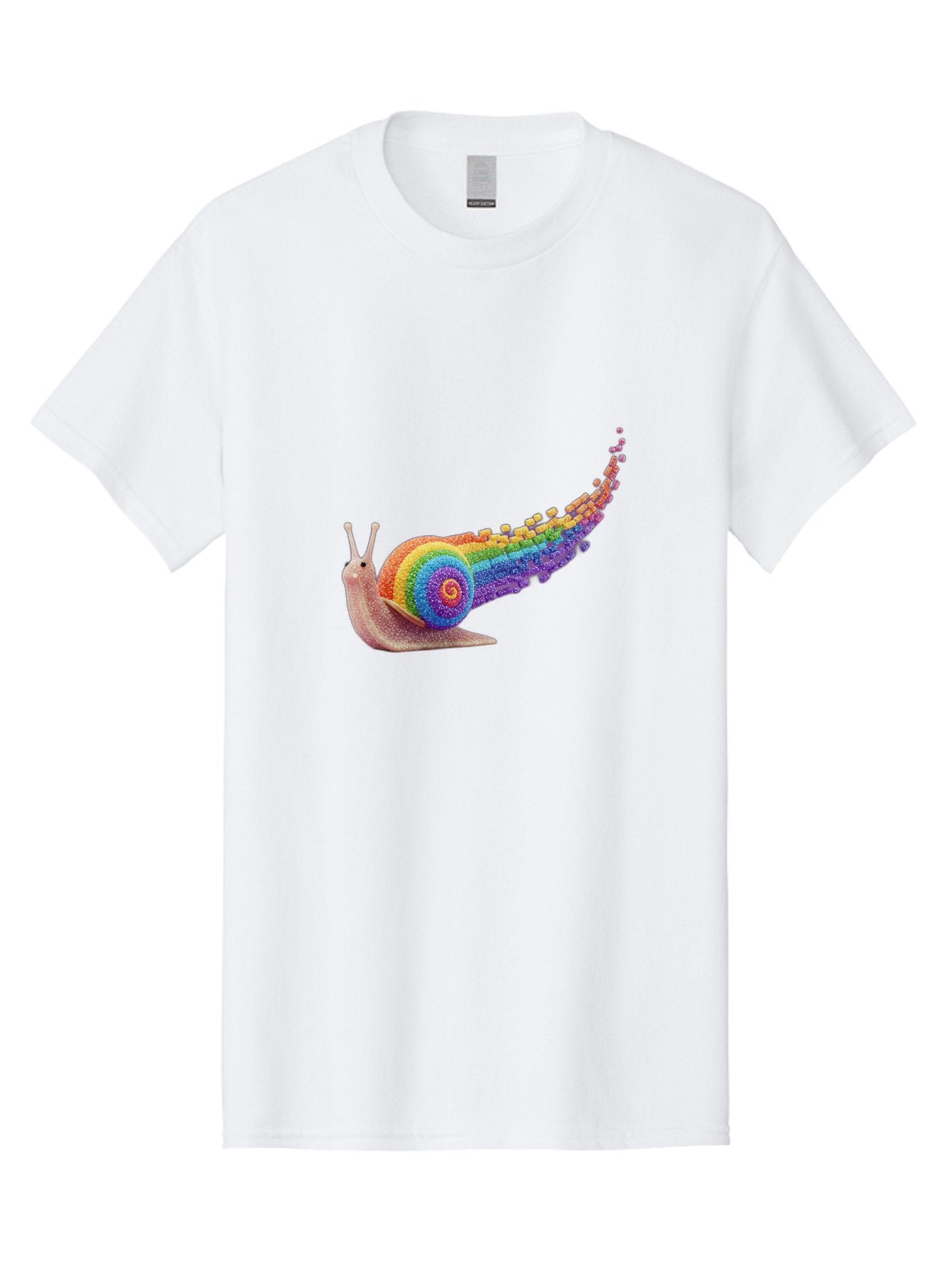 Rainbow-Snail-1 Men'S Graphic Tee, 100% Cotton, Comfortable Casual Summer Wear, Machine Washable, Vintage Camera, Old Camera, Antique Camera, Black Camera, Classic Photography, Photography Equipment, Nostalgic Device, Film Camera, Camera Art Bal202 4