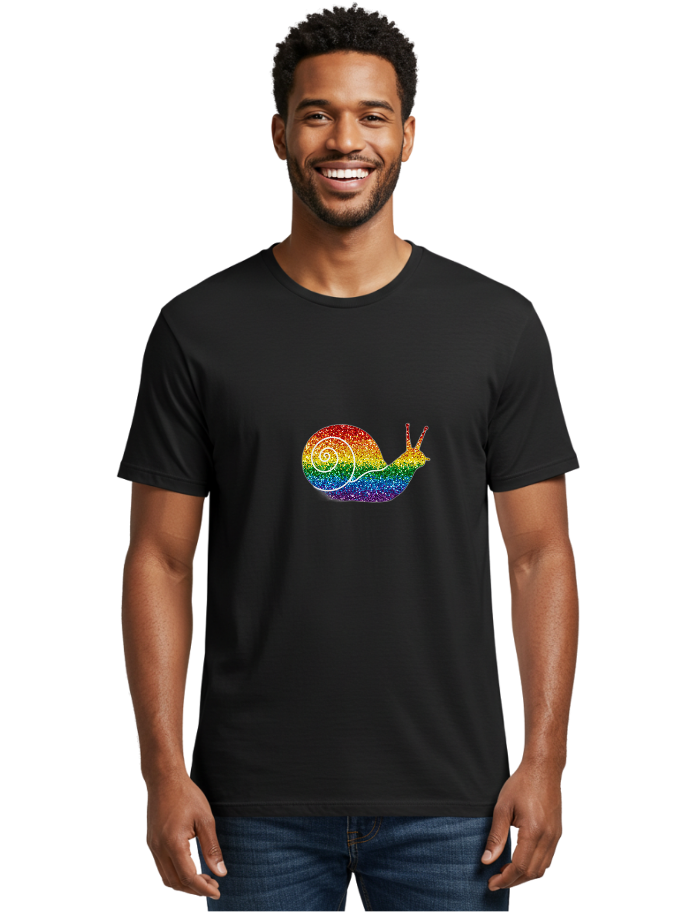 Rainbow-Snail-2 Men'S Graphic Tee, 100% Cotton, Comfortable Casual Summer Wear, Machine Washable, Vintage Camera, Old Camera, Antique Camera, Black Camera, Classic Photography, Photography Equipment, Nostalgic Device, Film Camera, Camera Art Bal203 24