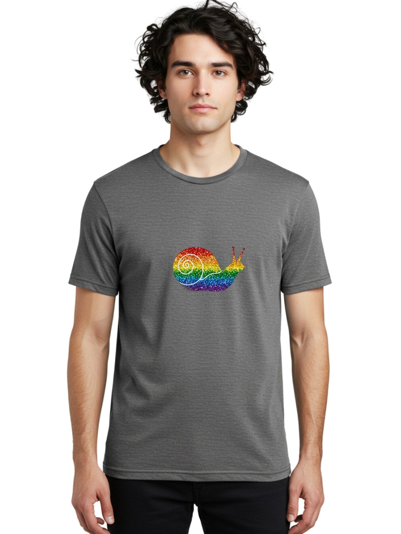 Rainbow-Snail-2 Men'S Graphic Tee, 100% Cotton, Comfortable Casual Summer Wear, Machine Washable, Vintage Camera, Old Camera, Antique Camera, Black Camera, Classic Photography, Photography Equipment, Nostalgic Device, Film Camera, Camera Art Bal203 16