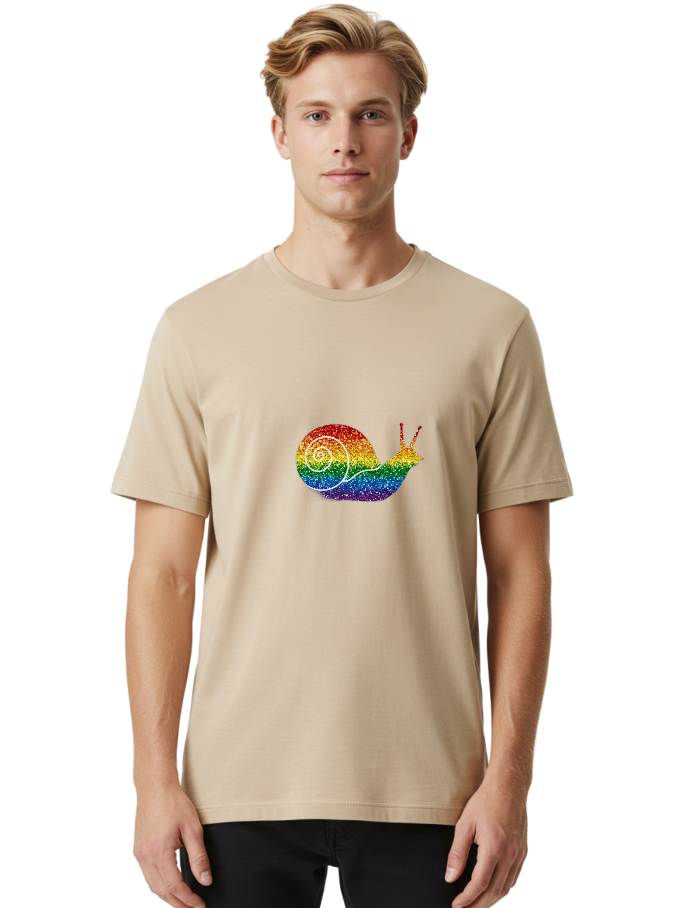 Rainbow-Snail-2 Men'S Graphic Tee, 100% Cotton, Comfortable Casual Summer Wear, Machine Washable, Vintage Camera, Old Camera, Antique Camera, Black Camera, Classic Photography, Photography Equipment, Nostalgic Device, Film Camera, Camera Art Bal203 21