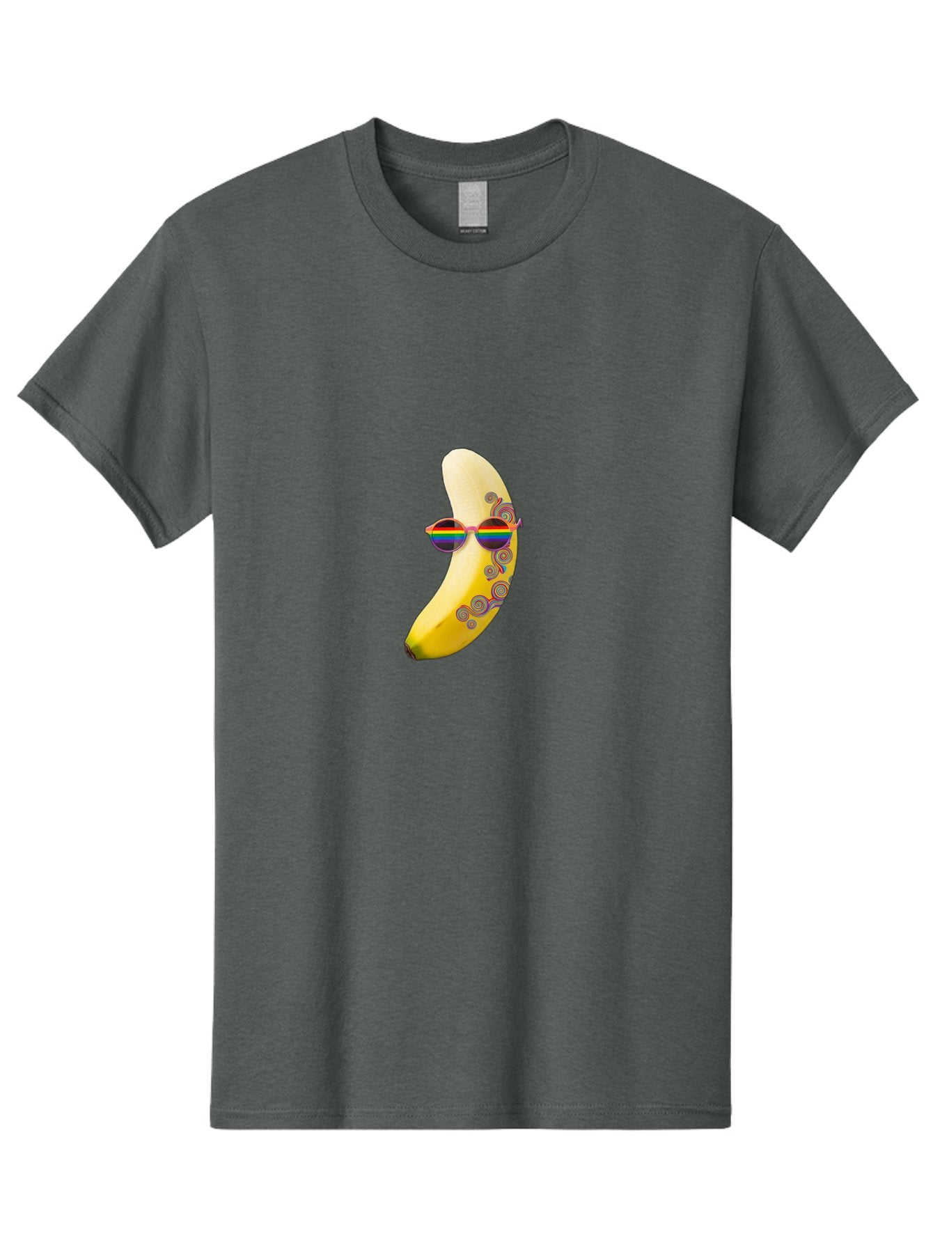 Rainbow-Sunglasses-Banana Men'S Graphic Tee, 100% Cotton, Comfortable Casual Summer Wear, Machine Washable, Vintage Camera, Old Camera, Antique Camera, Black Camera, Classic Photography, Photography Equipment, Nostalgic Device, Film Camera, Bal205 10