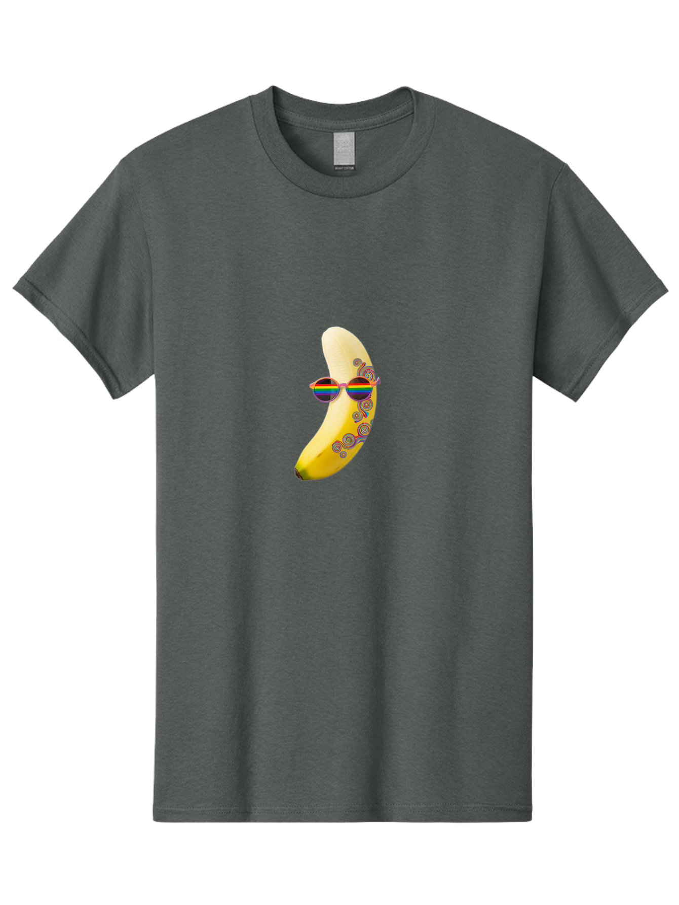 Rainbow-Sunglasses-Banana Men'S Graphic Tee, 100% Cotton, Comfortable Casual Summer Wear, Machine Washable, Vintage Camera, Old Camera, Antique Camera, Black Camera, Classic Photography, Photography Equipment, Nostalgic Device, Film Camera, Bal205 14